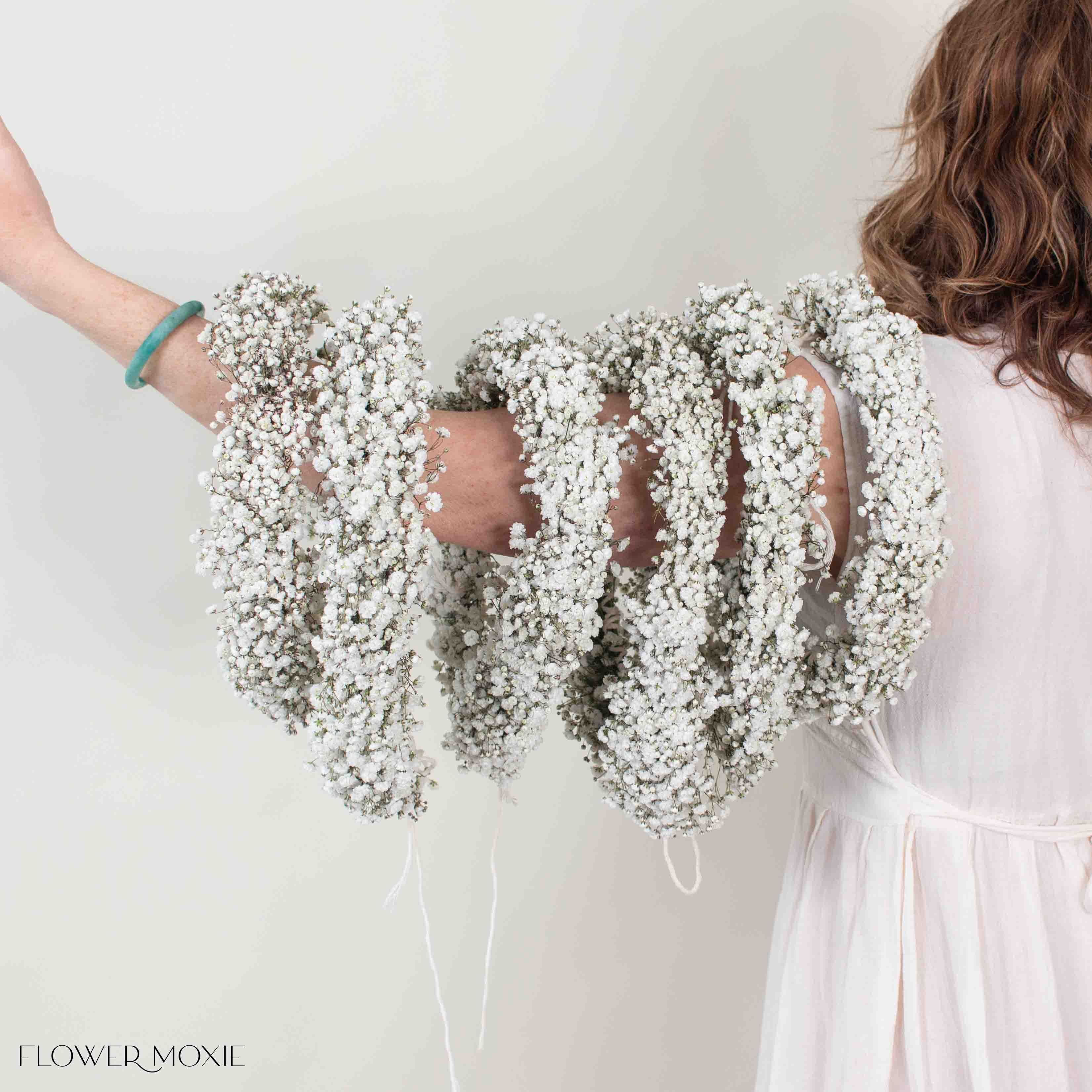 White Baby's Breath Flower Crown