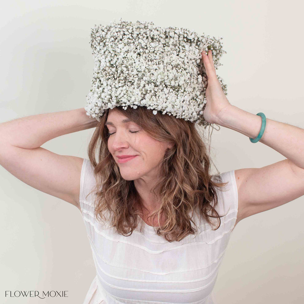 White Baby's Breath Flower Crown