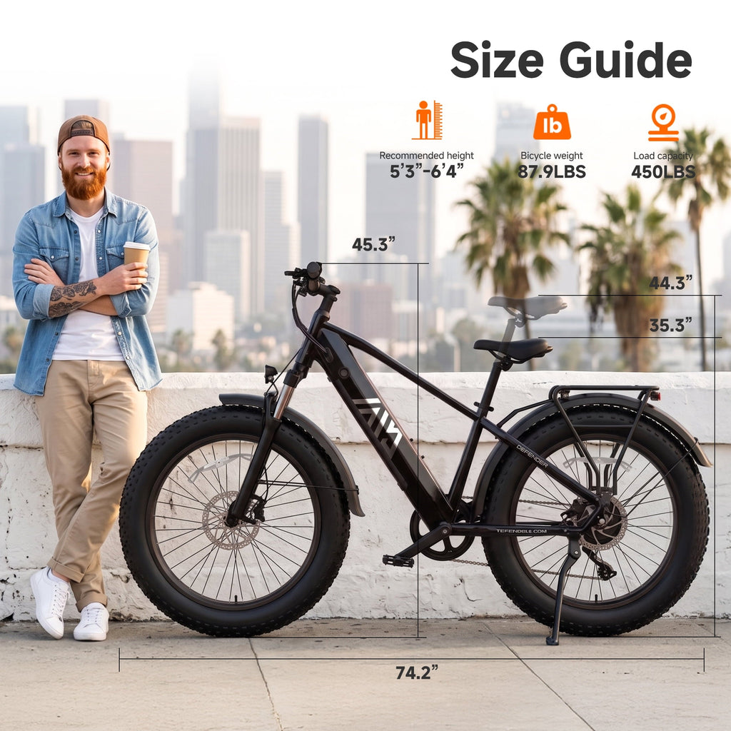 TST Dreamer Electric Bike for Women, Peak 750W E-Mountain Bike, 26 Fat Tire Electric Bike, 48V/15Ah Battery UL2849, 60Miles Long Range, 7-Speed Gear