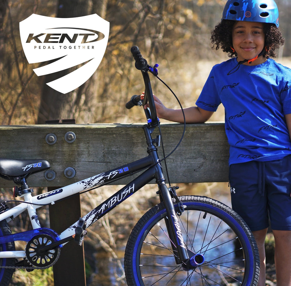 Kent Bicycles Ambush Boys' 20 BMX Kid Bike, Blue