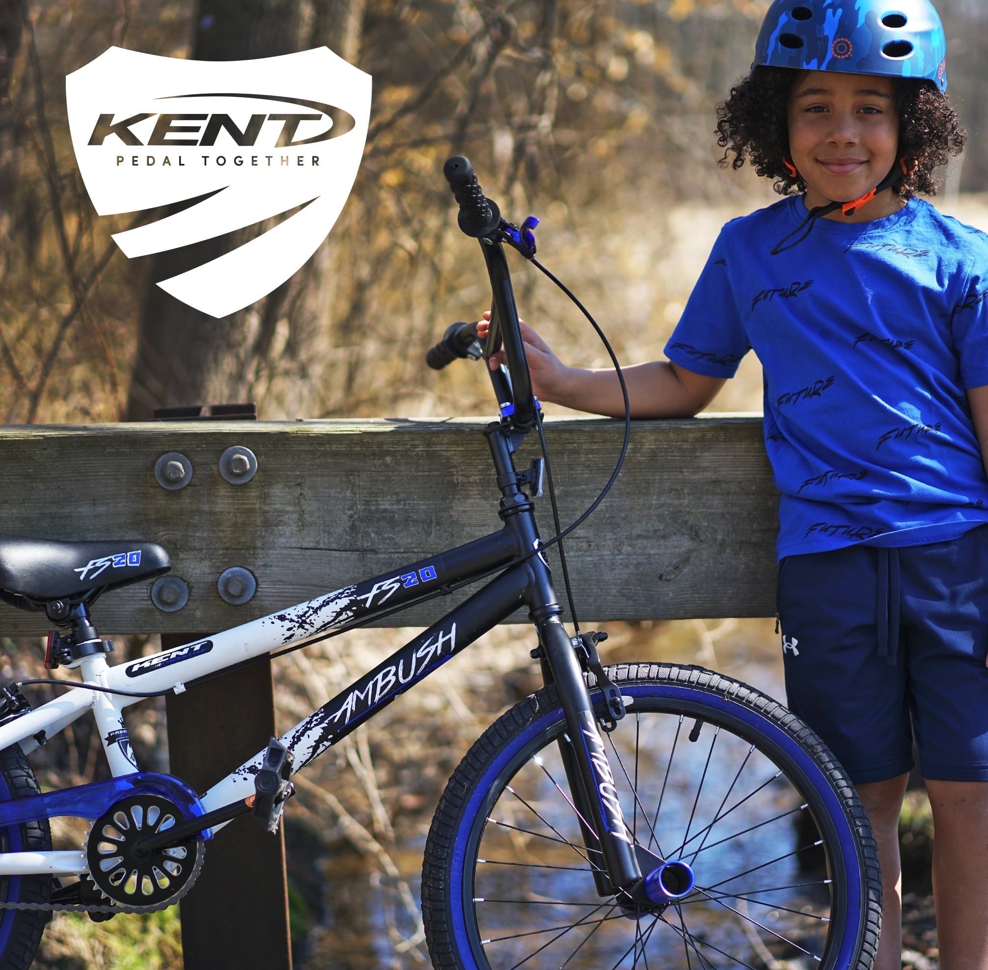 Kent Bicycles Ambush Boys' 20 BMX Kid Bike, Blue