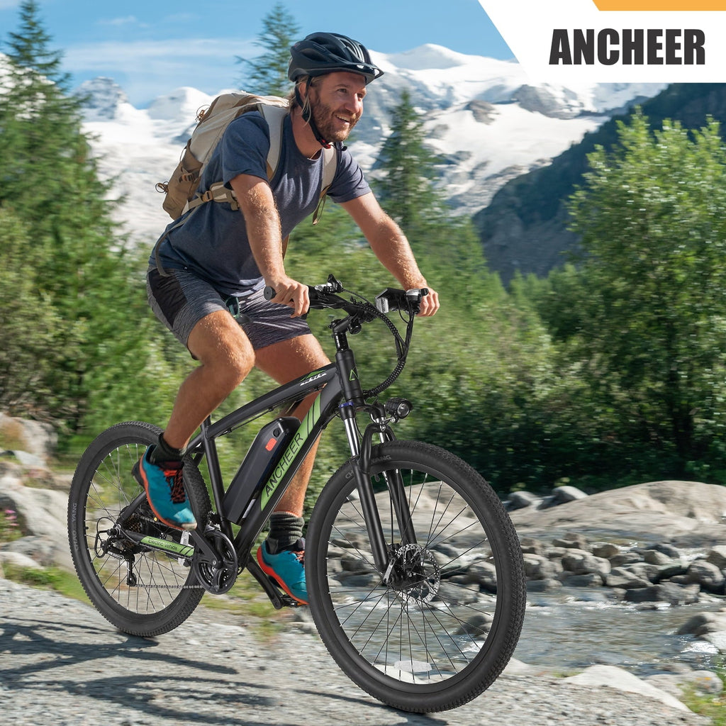 ANCHEER 500W Electric Bike for Adults 27.5 Electric Mountain Bike 3 Hours Fast Charge, Ebike for Adults with 48V 10.4Ah Removable Battery, Electric Bicycles LCD Display UL2849