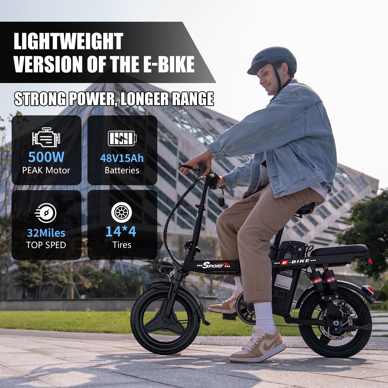 ASKGO F9 Adult Folding Electric Bike, 1200W 25 MPH 25 Miles, 48V 13Ah Removable Battery, Meets Daily Commuting,Going Out and Playing,Give the best gift,Folding Ebike for Adult with Two Seats .UL2849