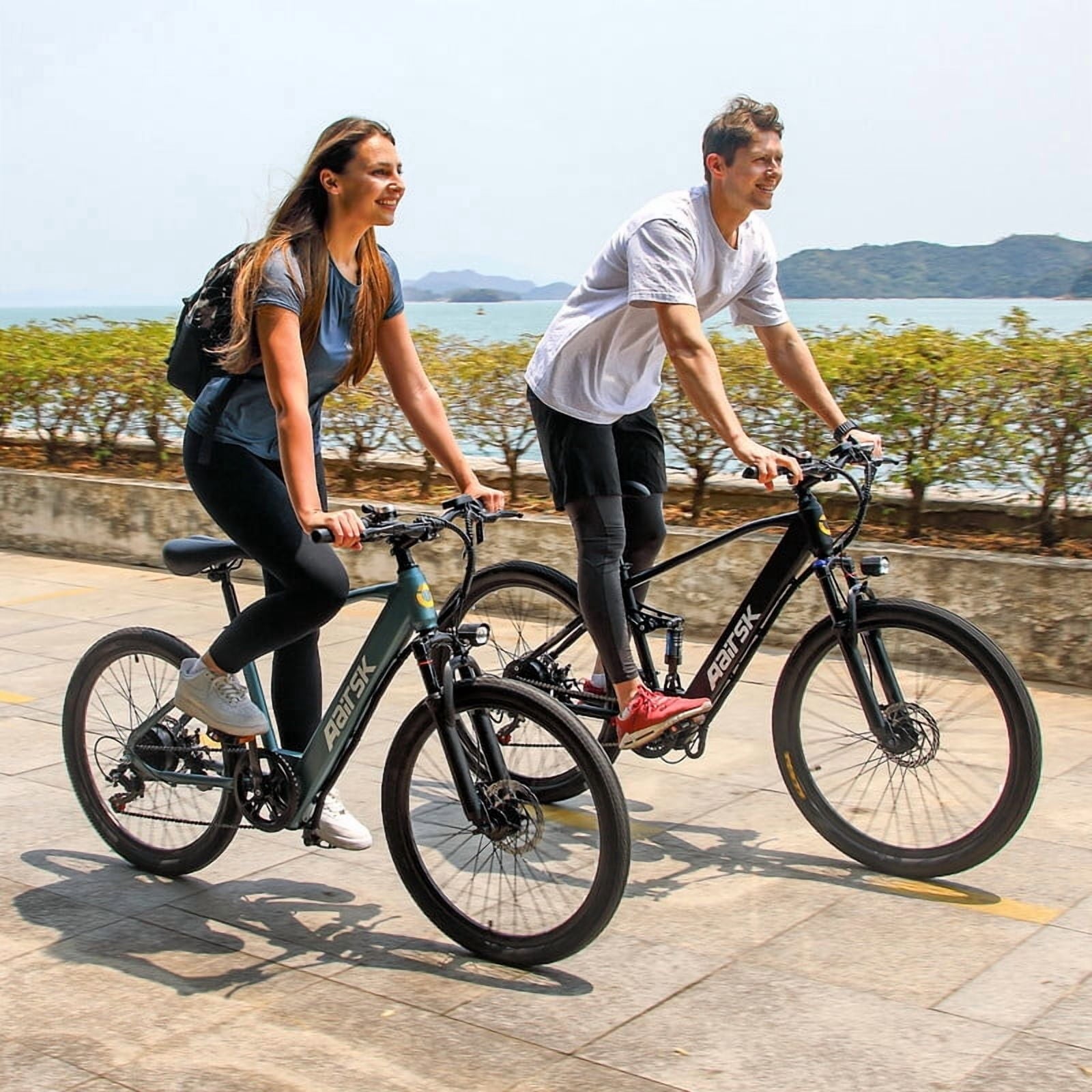 Unibike Ebike for Adults 24'', 748W Peak Motor, All-Terrain Electric Mountain Bike, 36V 10AH Battery, Top Speed 22 MPH, Ul2849, Black