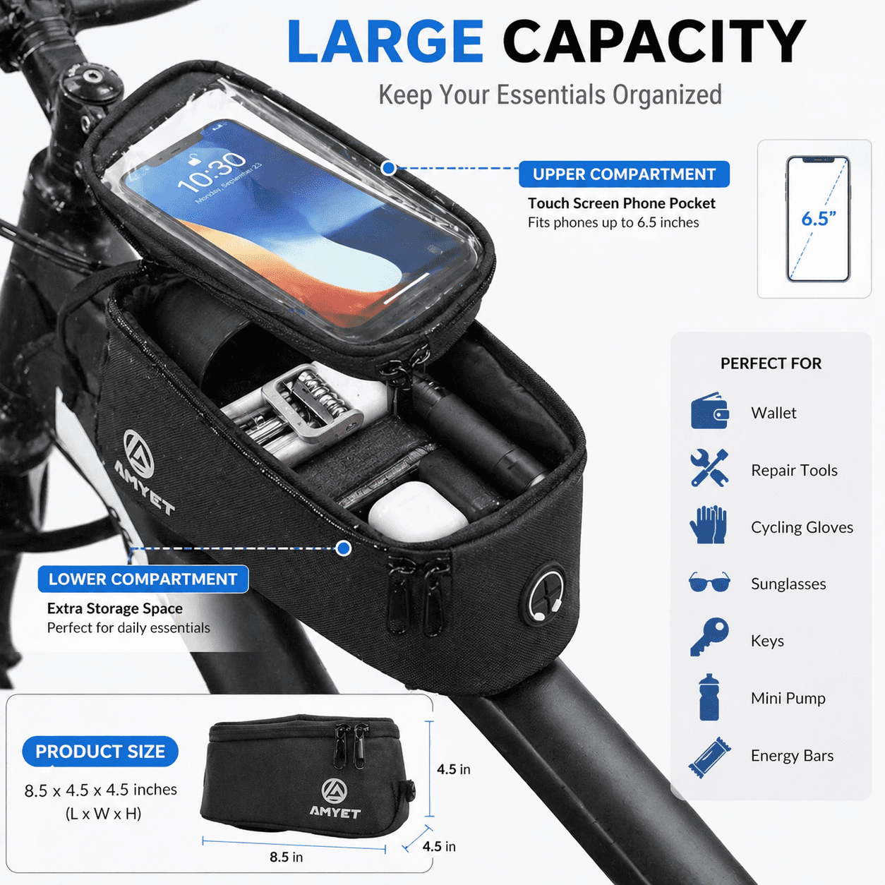 SUNTIBYE K10 Electric Bike 1000W, 48V 15Ah, 20 Fat Tire Ebike, 28MPH, E-Mountain Bike UL2849,Black