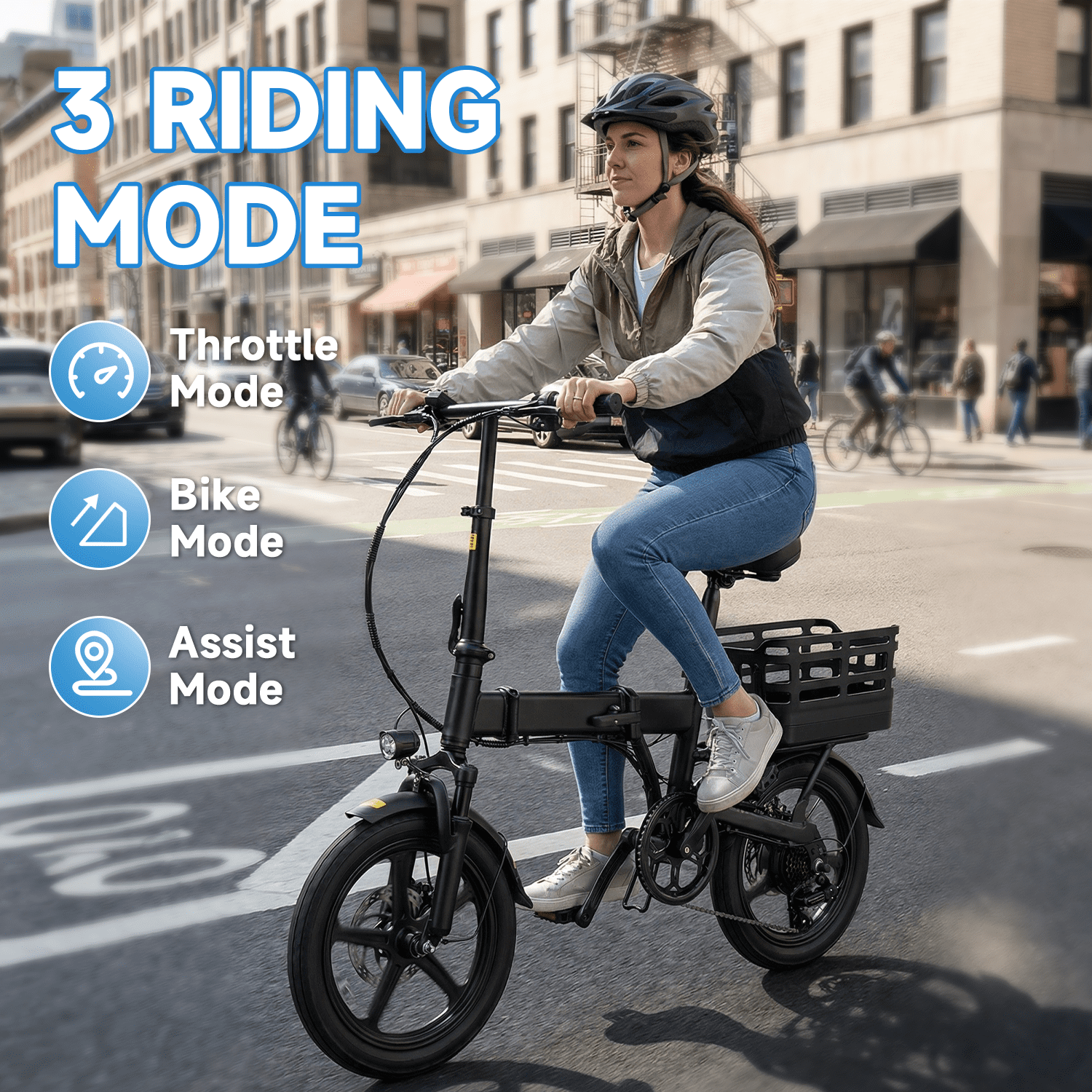 Electric Bicycle for Adults, 750W Peak 1000W Motor E Mountain Bike, 26in 45Miles 25MPH 7 Speed Commuting ebike with 432Wh, UL 2849