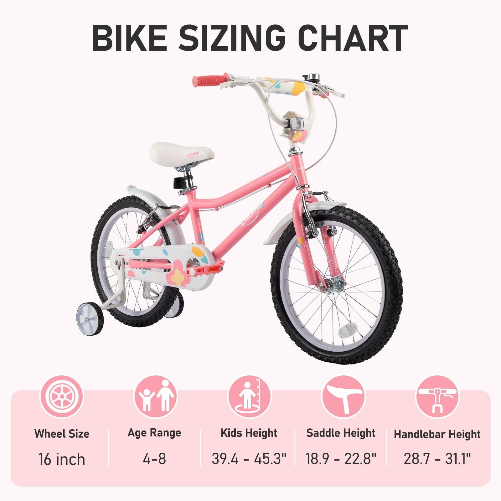 Ktaxon Kids Bike for Ages 2-5 Years Old, 12 Inches Kid's Bikes with Training Wheels, Children Bicycle for Boys Girls, Easy to Assemble, Learning to Ride, Blue