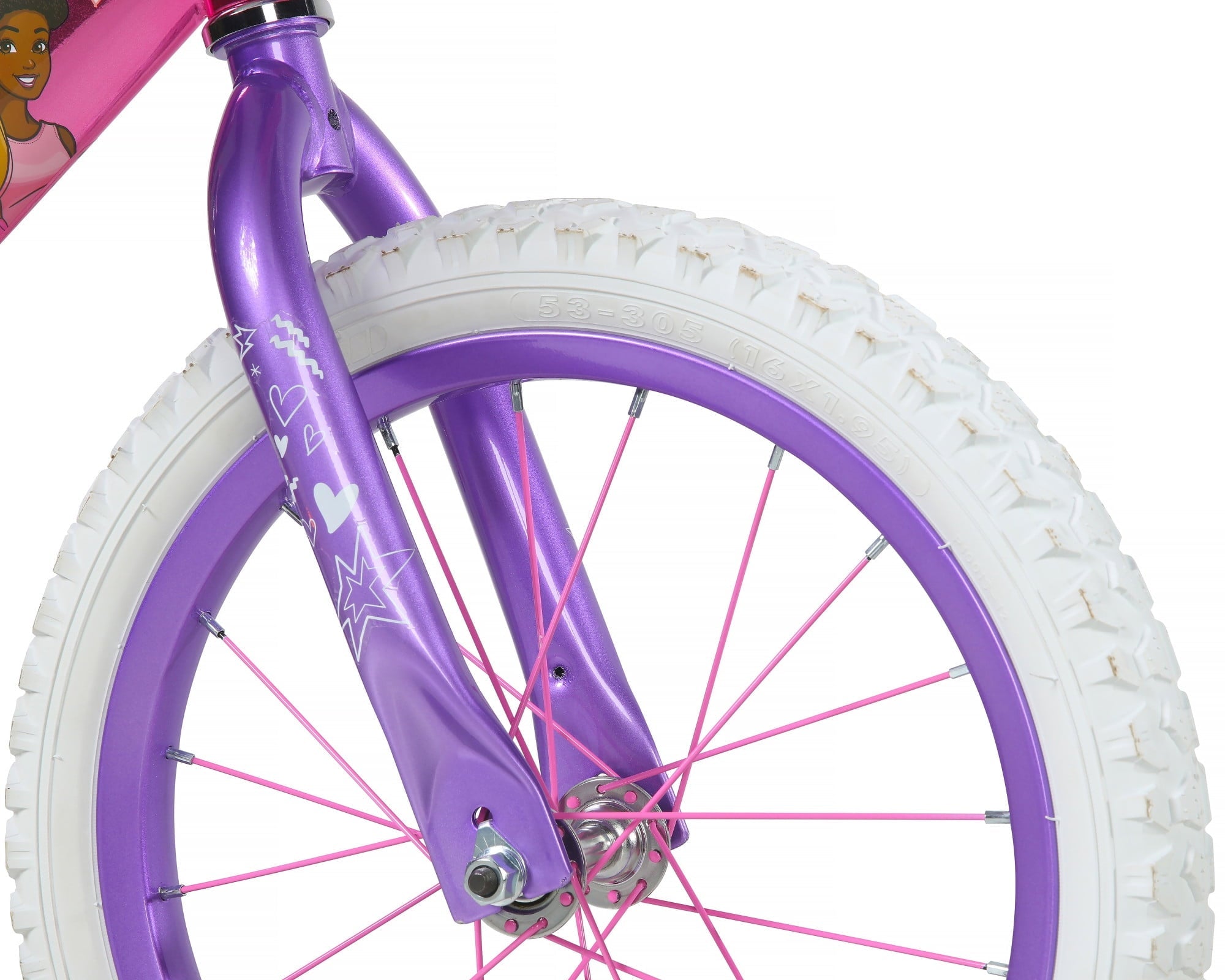 Dynacraft Barbie Girls 16 BMX Bike, For Ages 5-7 Years, Pink
