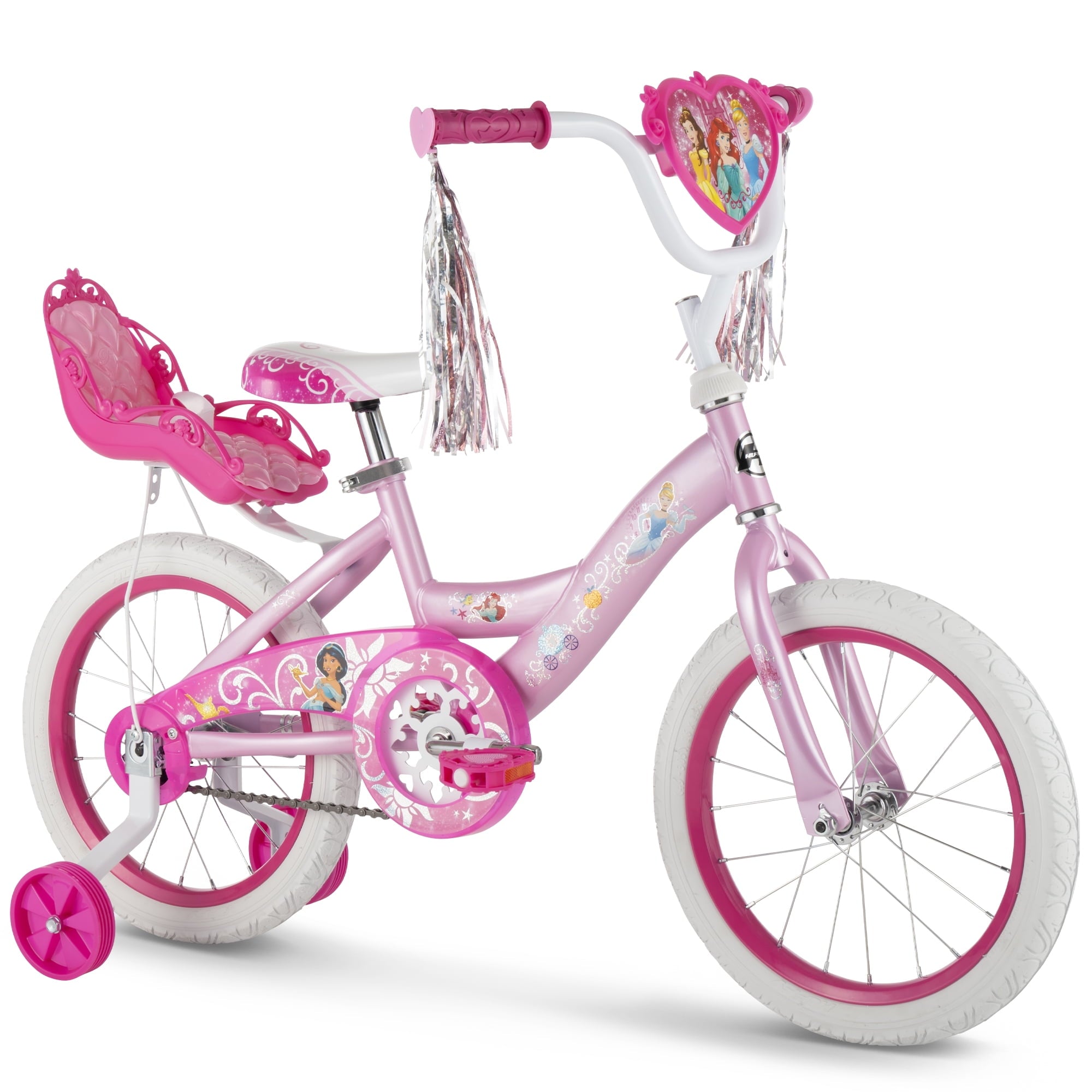 Huffy 16 Disney Princess Kids' Bike, Fits Riders 3'5 - 4'0, Pink, Child, Girl's