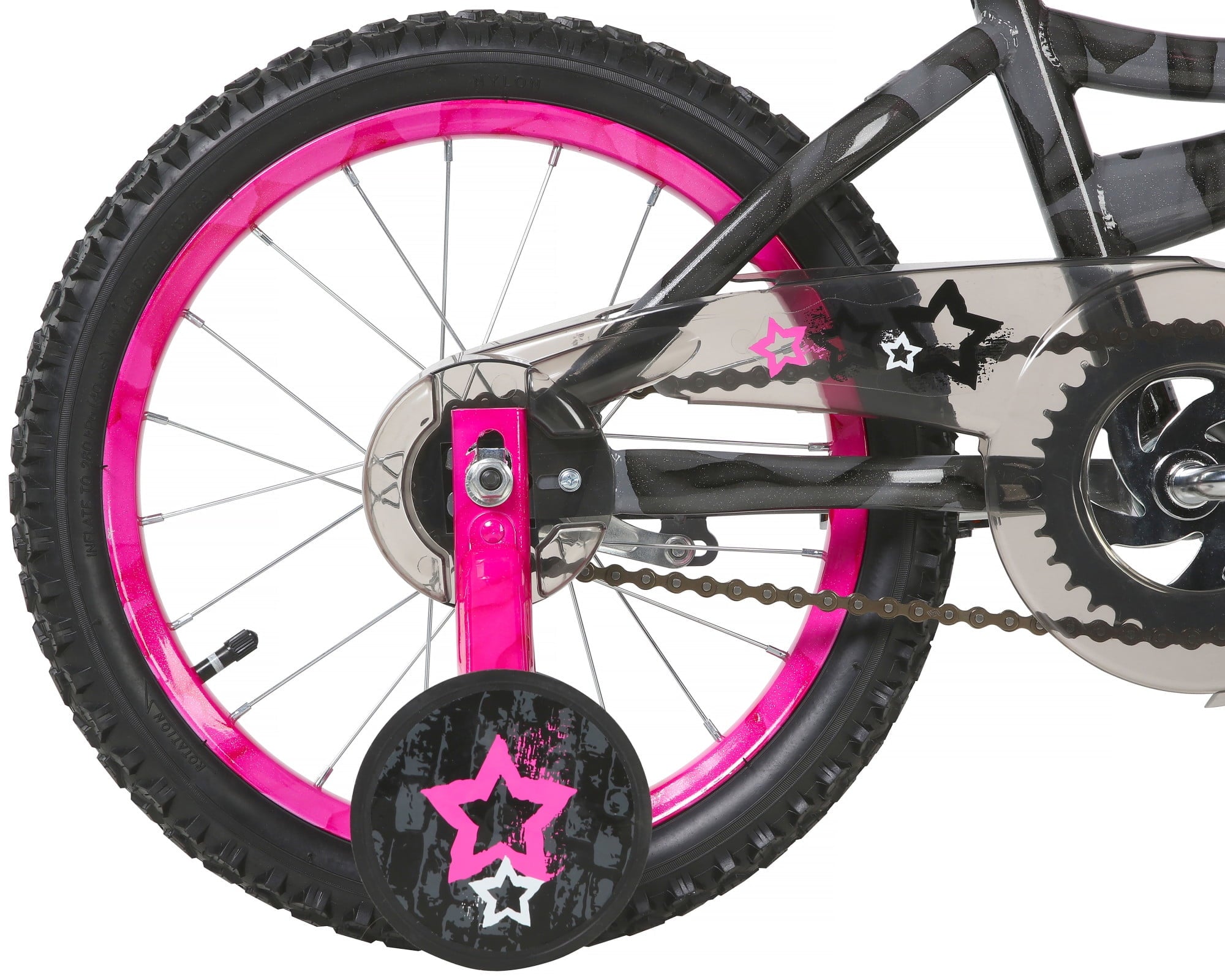 Dynacraft Trouble Maker Girls' 16-Inch BMX Bicycle for Kids Ages 5 to 7