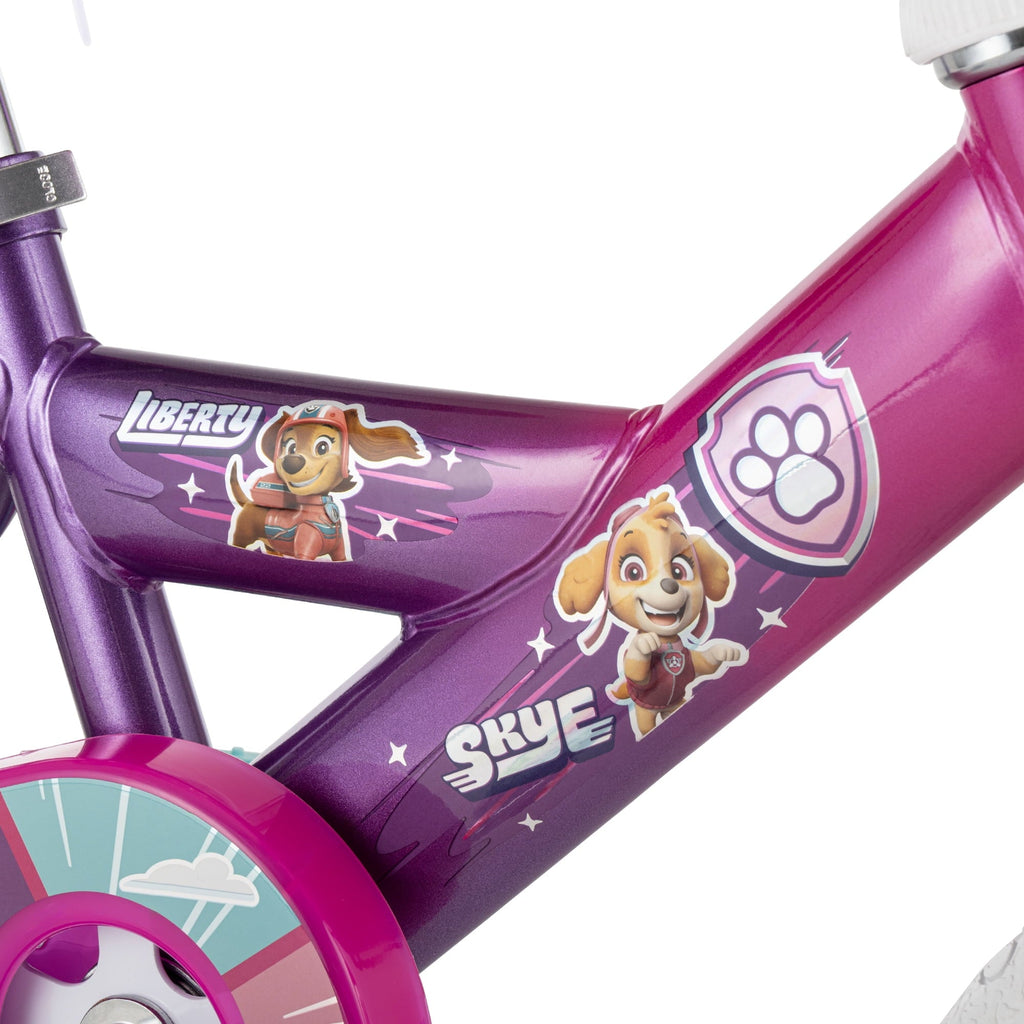 Huffy 12 Paw Patrol Kids' Bike, Fits Riders 37 - 42, Pink, Youth, Girl's