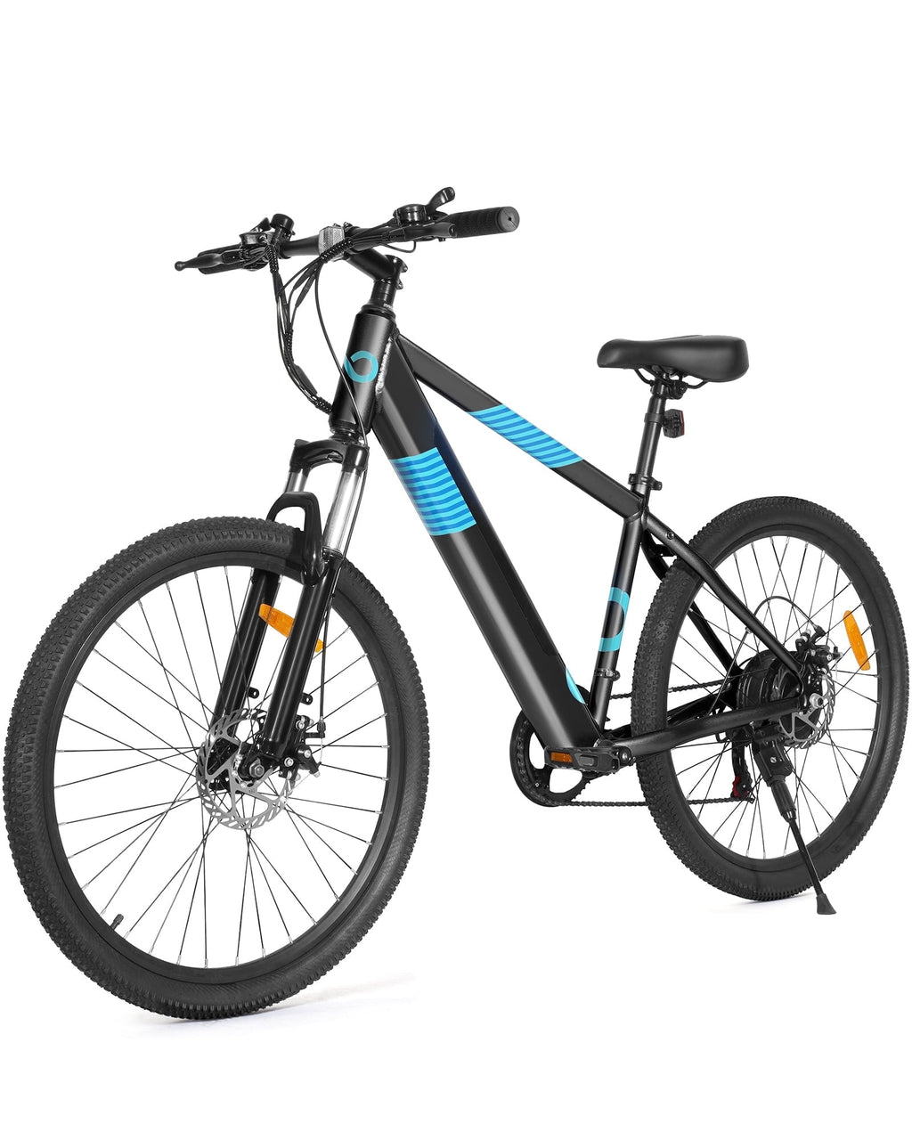 MIHOVER 26Electric Bike for Adults 350W 20MPH, 36V Removable Battery 7-Speed, UL2849 Certified City & Light Off-Road E-Bike with Lock -Black