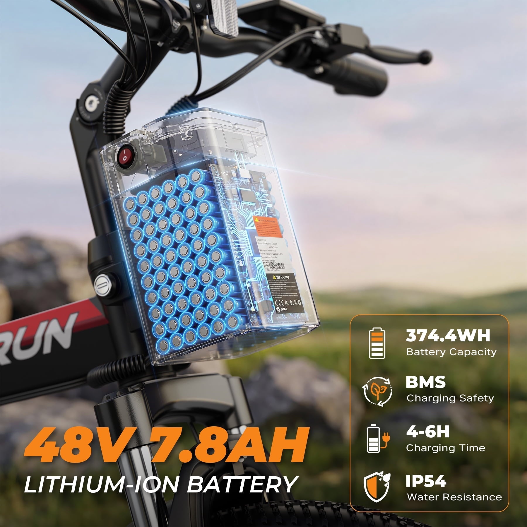VARUN Electric Bike, 26 Foldable Ebike, Peak 750W Motor, 48V 374.4Wh Battery, up to 20+mph 50 Miles, 7 Speeds with Bike Pump, Phone Holder & Bike Lock & Rear Light, E Bike for Adult, UL2849(Black)