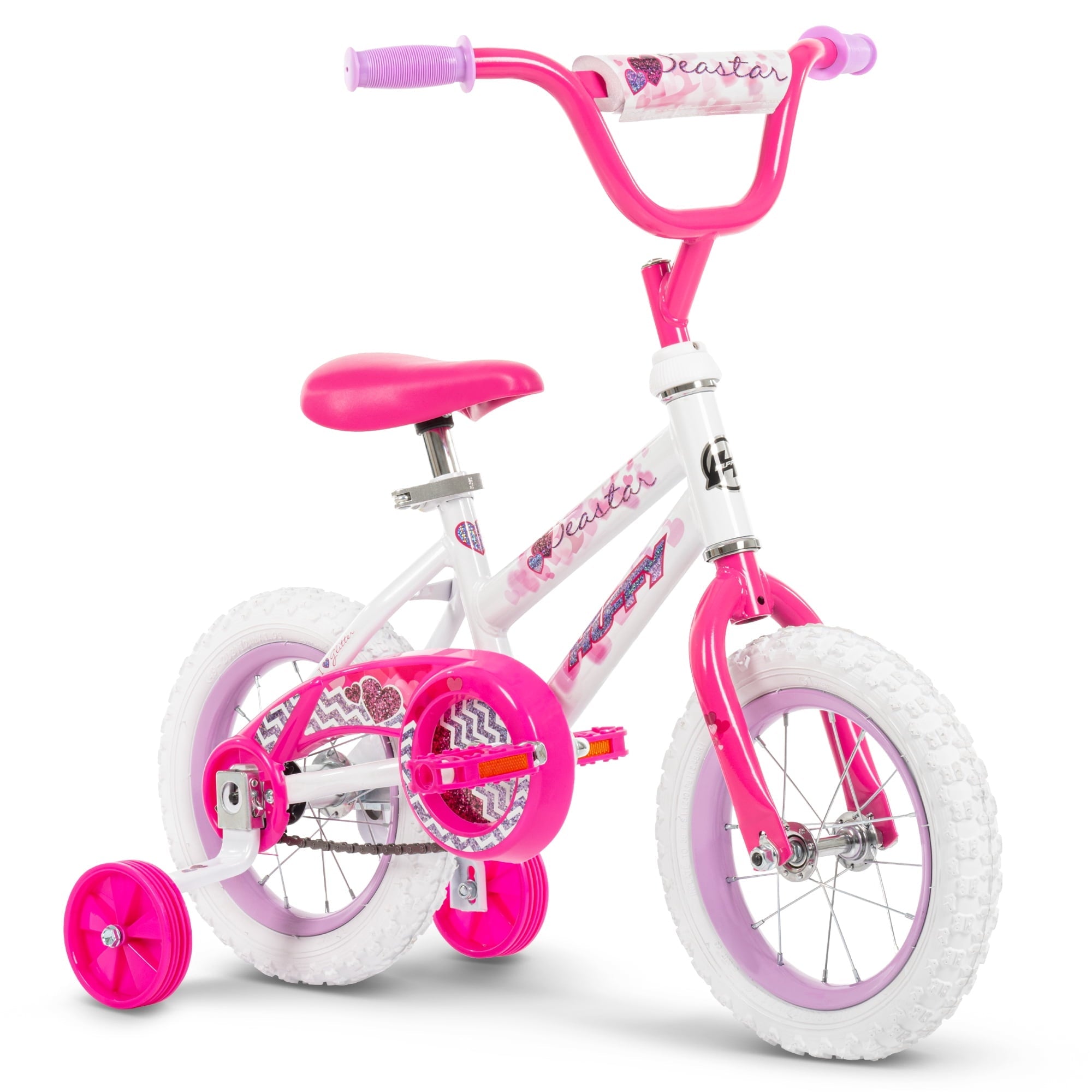 Huffy 12 Sea Star Kids' Bike, Fits Riders 37 - 42, Pink, Youth, Girls
