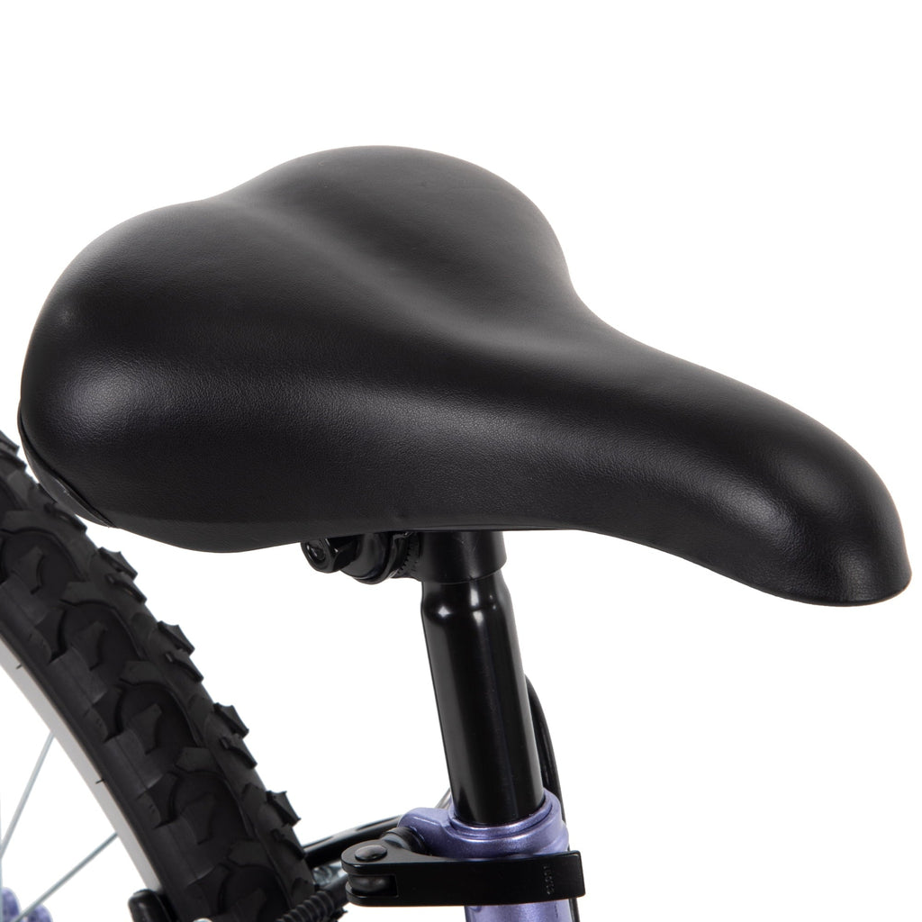 Huffy 24 Rock Creek Mountain Bike, Fits Riders 58” - 70”, Purple, Adult, Women's