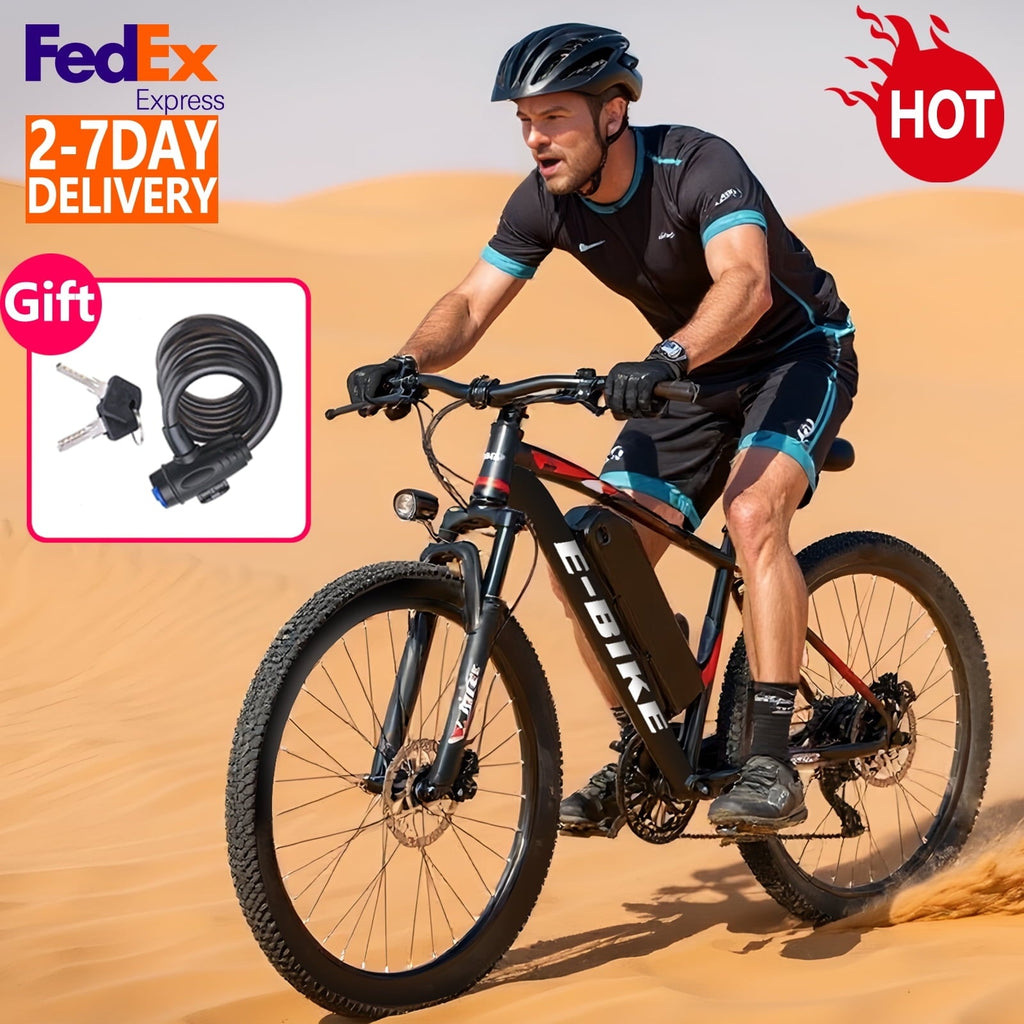 Setohet 26 Electric Bike for Adults, ebike 1200W Peak Power Motor, 45Miles 20MPH 432Wh Battery,7-Speed, UL 2849