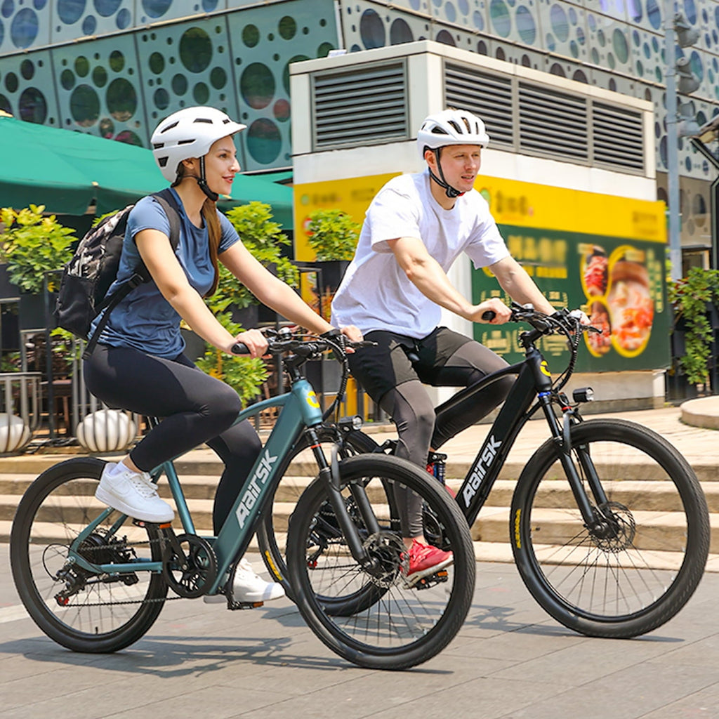 Unibike 24Electric Bike for Adults, 400W Ebike with 36V 10AH Battery, 40Miles Long Range Mountain Bikes, Shimano 7-Speed Electric Bicycle, Blue