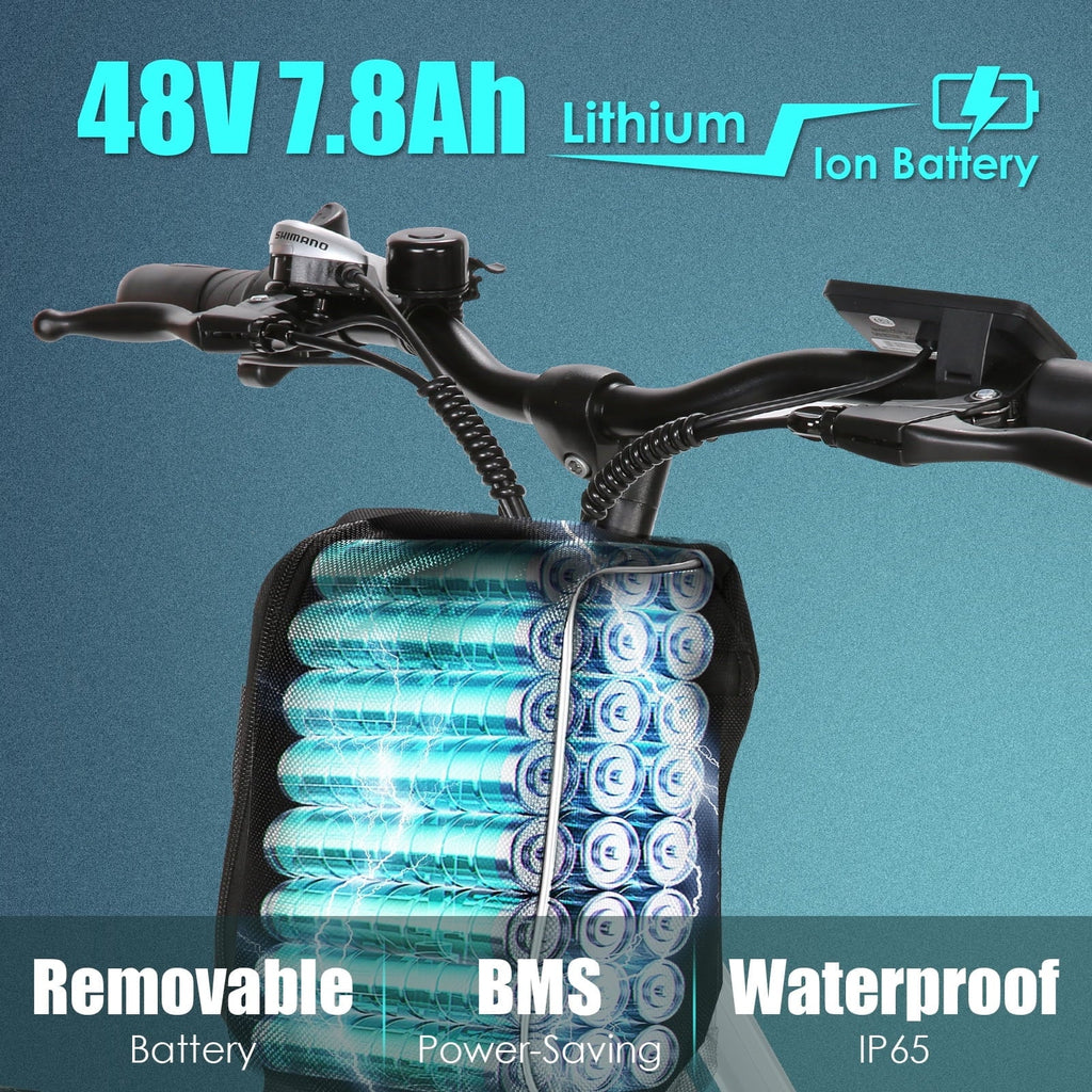 Elifine 500W Electric Bike for Adults, 26 Commuter Electric Bicycle 19.8mph City Ebike with 5 Riding Modes, 48V 7.8Ah Removable Battery UL 2849, LCD Intelligent Display Hybrid Electric Bike Red