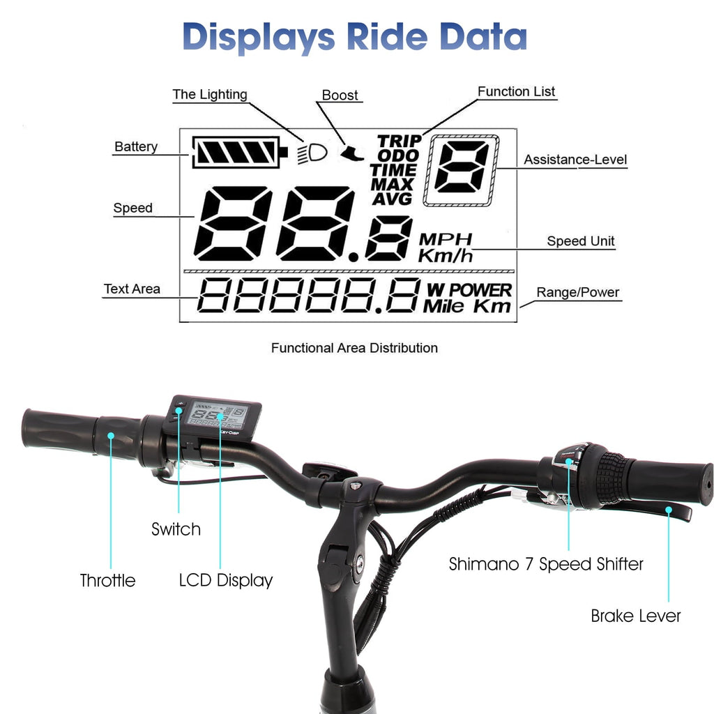 Hiland 350W Electric Bike for Men Women, 700C Step-Through Commuter Ebike, 36V Removable Battery UL2849, 7-Speed Electric Bicycle, 20mph, Khaki