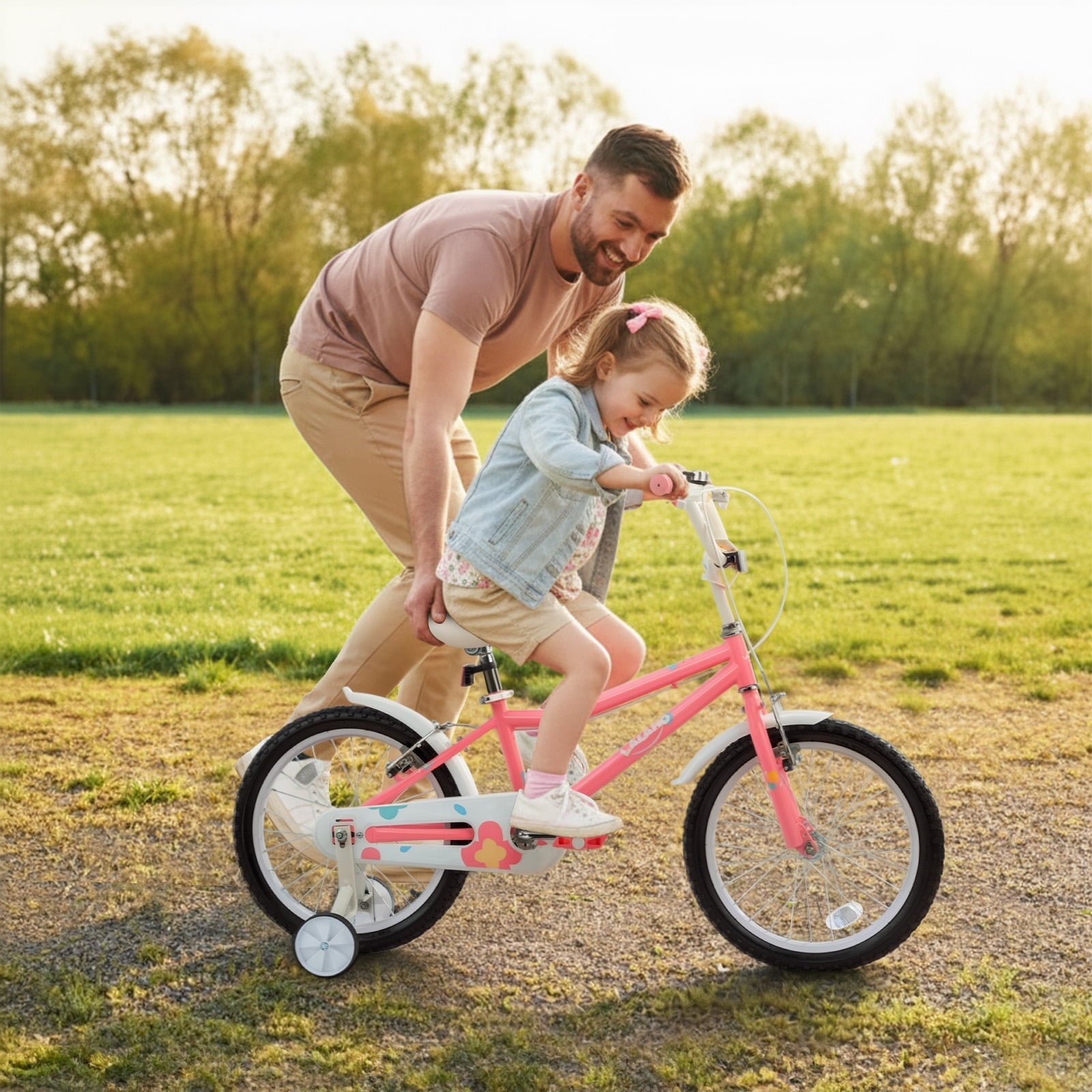 Ktaxon Kids Bike for Ages 2-5 Years Old, 12 Inches Kid's Bikes with Training Wheels, Children Bicycle for Boys Girls, Easy to Assemble, Learning to Ride, Blue