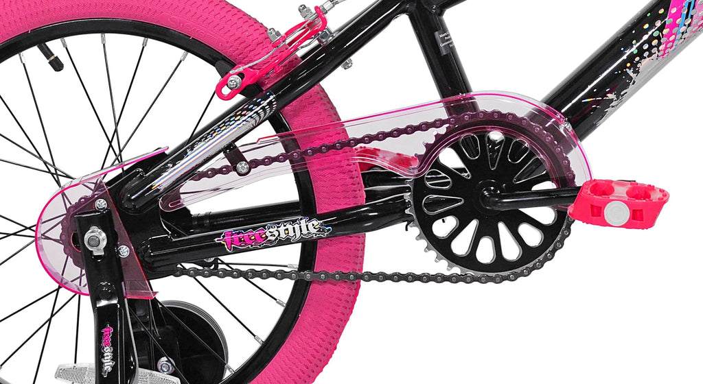 Kent Bicycles Sparkles Girls' 18 Kids Bicycle, Black and Pink