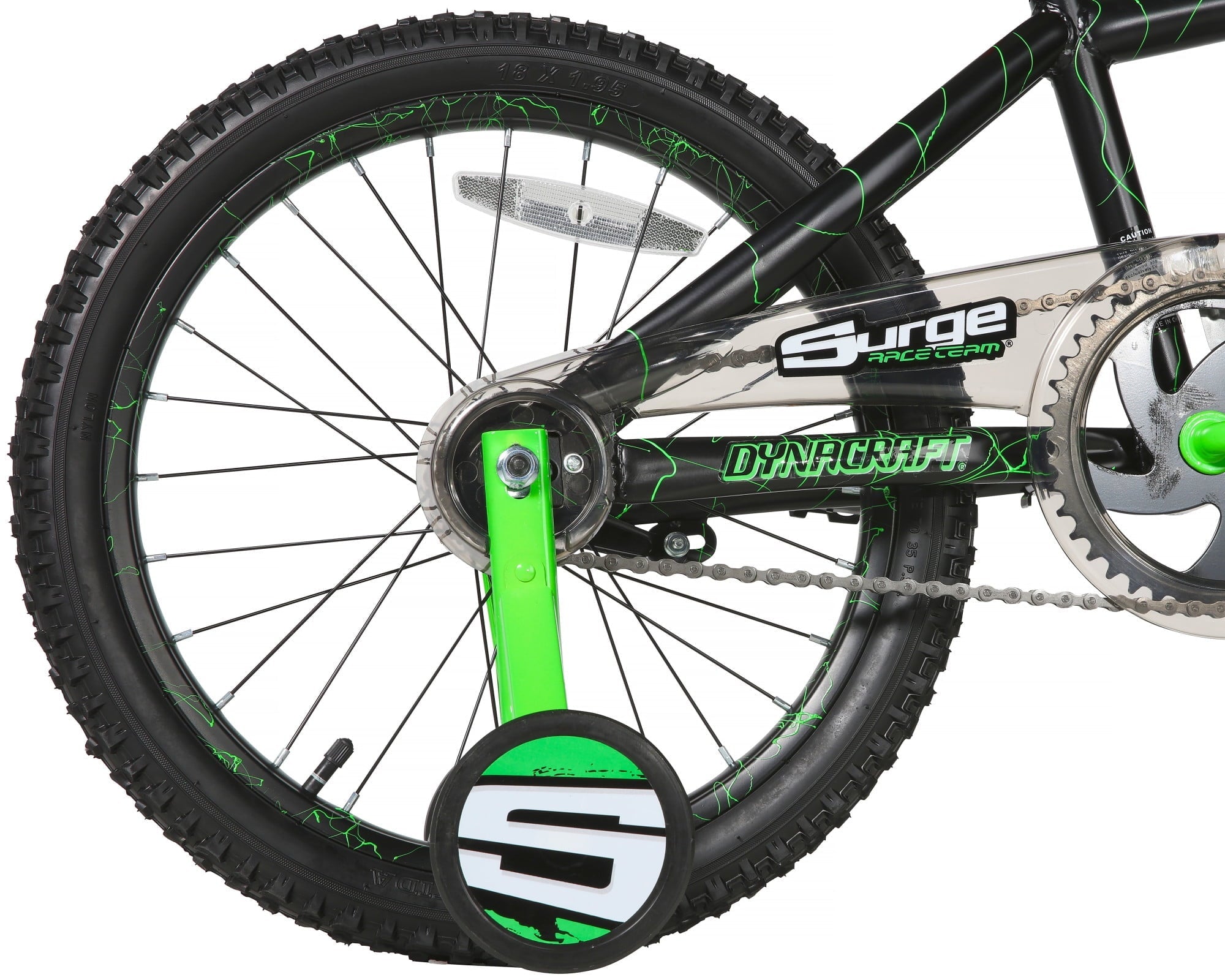 Dynacraft Surge Boys 18 BMX Bike, For Kids Age 6-9 Years, Green