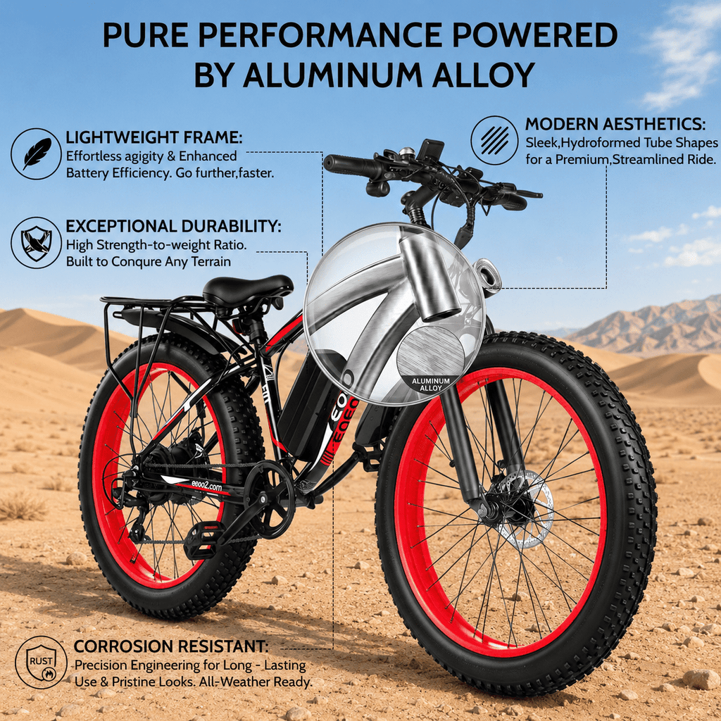 EOEOTWO 26 Fat Tire Electric Bike for Adults, 1500W Motor 34Mph, 48V 15Ah Battery 60Miles Range, Mountain Ebike, UL 2849 Certified