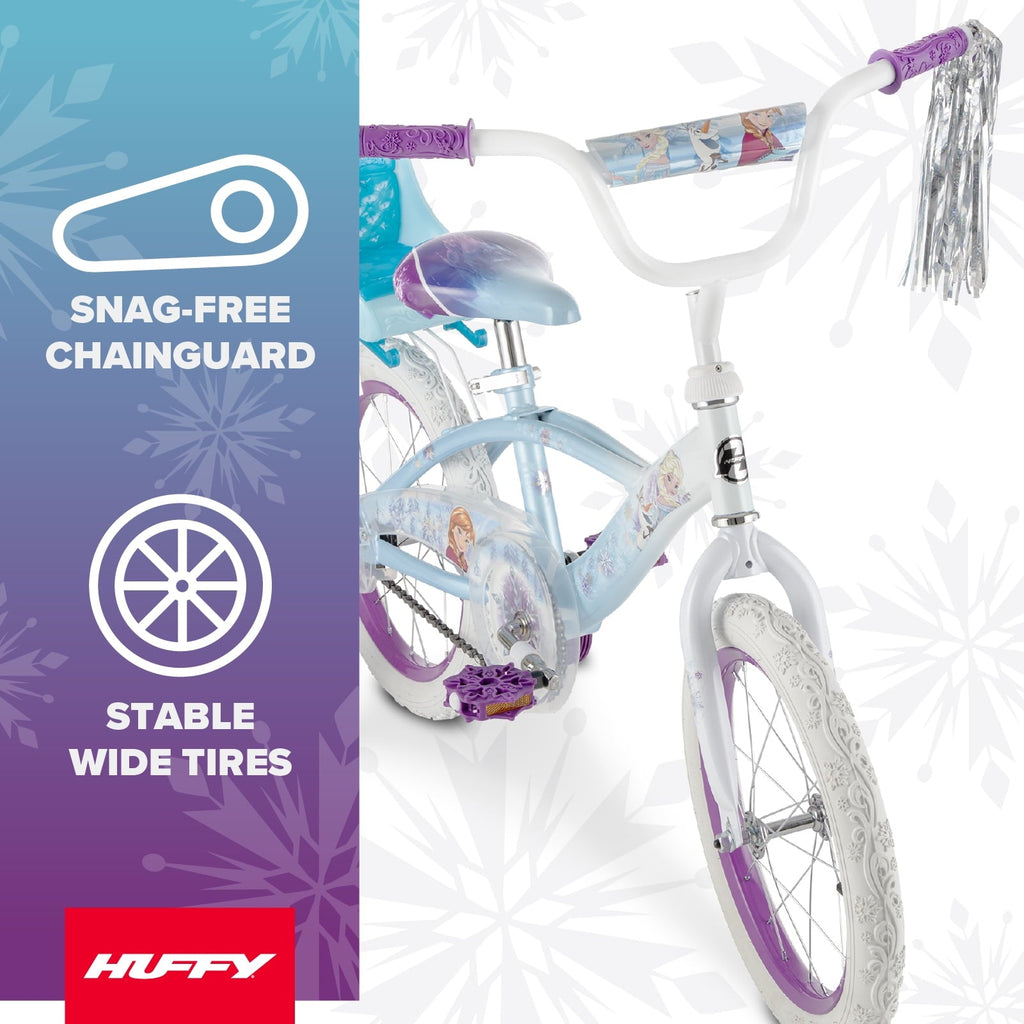 Huffy 16 Disney Frozen Kids' Bike, Fits Riders 42-48, Blue, Youth, Girl's