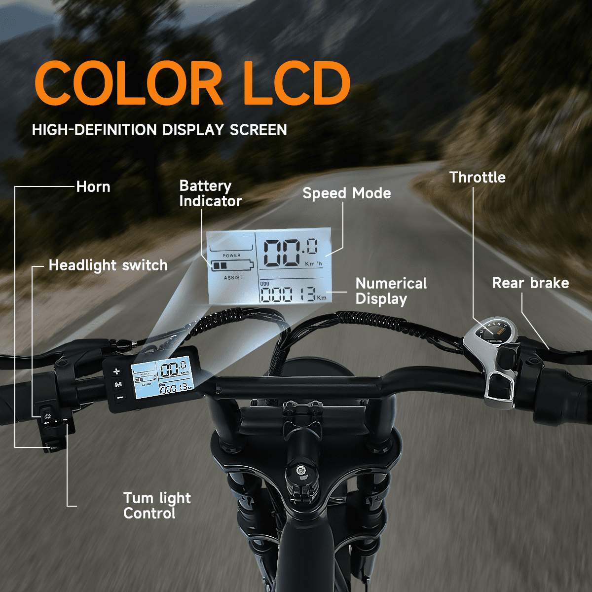 1500W Peak Electric Bike for Adults, 30MPH Electric Bike, 16 Fat Tire E-Mountain Bikes, Dual Suspension Ebike, Removable 48V 13Ah Battery, 7-Speed, UL 2849