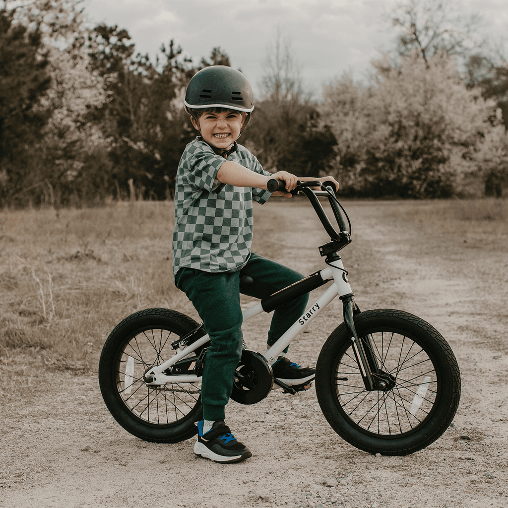 Glerc 16 Inch Little Kids Bike for Over 4 Years Old Boys Girls Youth BMX Style Bicycle with Training Wheels Coaster & Rear V Brake, Black