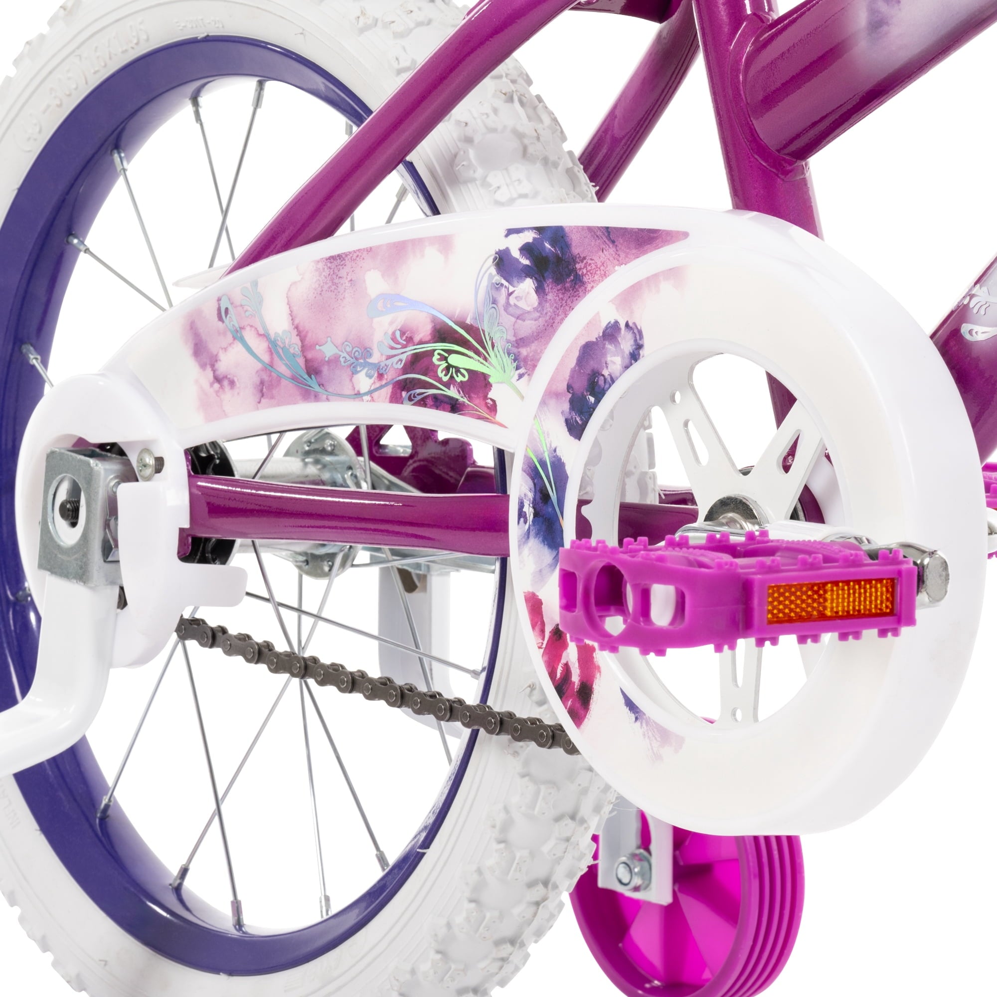 Huffy 16 Sea Star Kids' Bike, Fits Riders 42 - 48, Purple, Youth, Girls