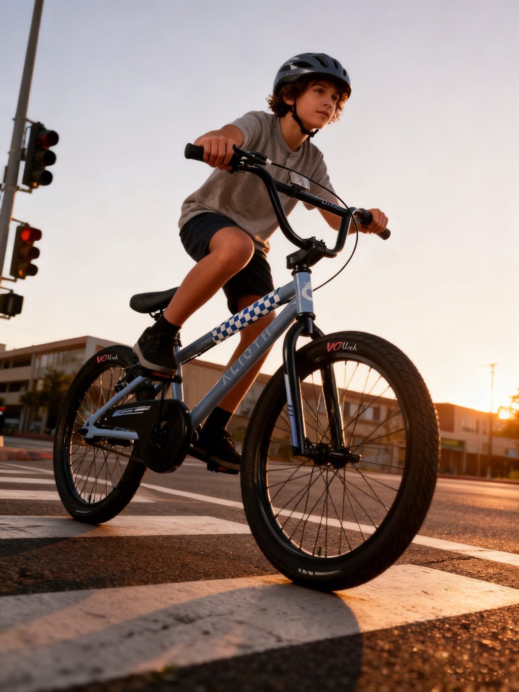 Vollsch BMX Style Kids Bike for 2-8 Years Old Boys Girls 16 Inches Toddlers Bicycle with Coaster Brake Training Wheels, Black
