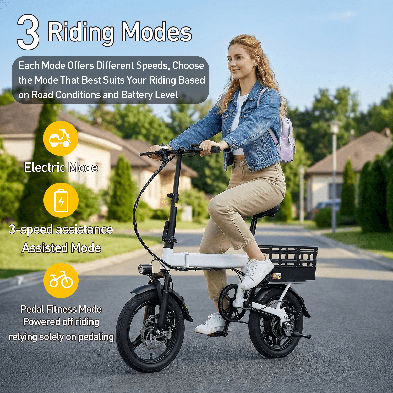 XKJ Electric Bike for Adults, 26”Electric Mountain Bike 576Wh Internal Battery & LCD Display,750W (Peak) Motor,7-Speed, Lightweight Ebike for Teens,40 Miles, Full Suspension,UL2849