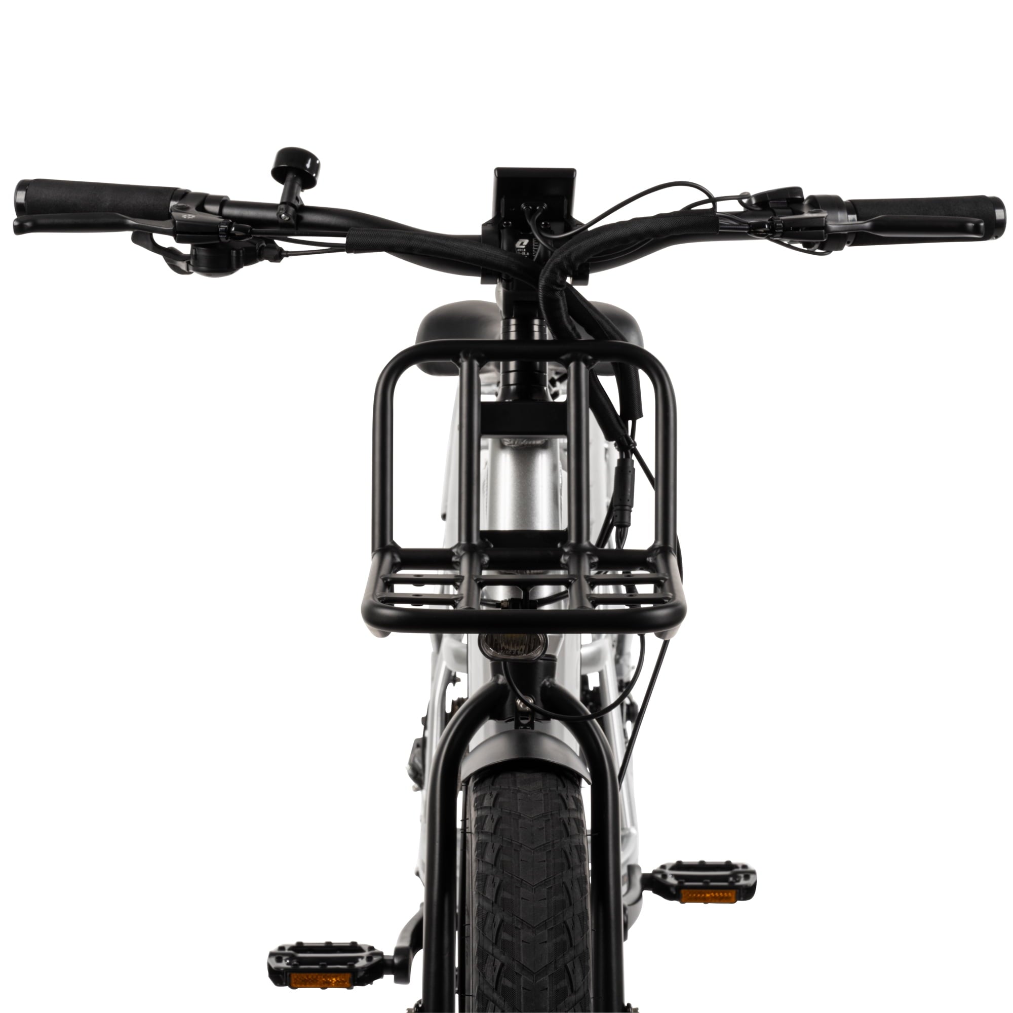 Buzz 24 Beekeeper 48V Electric Cargo Bike, Fits Riders 60+, Silver, Adult, Unisex