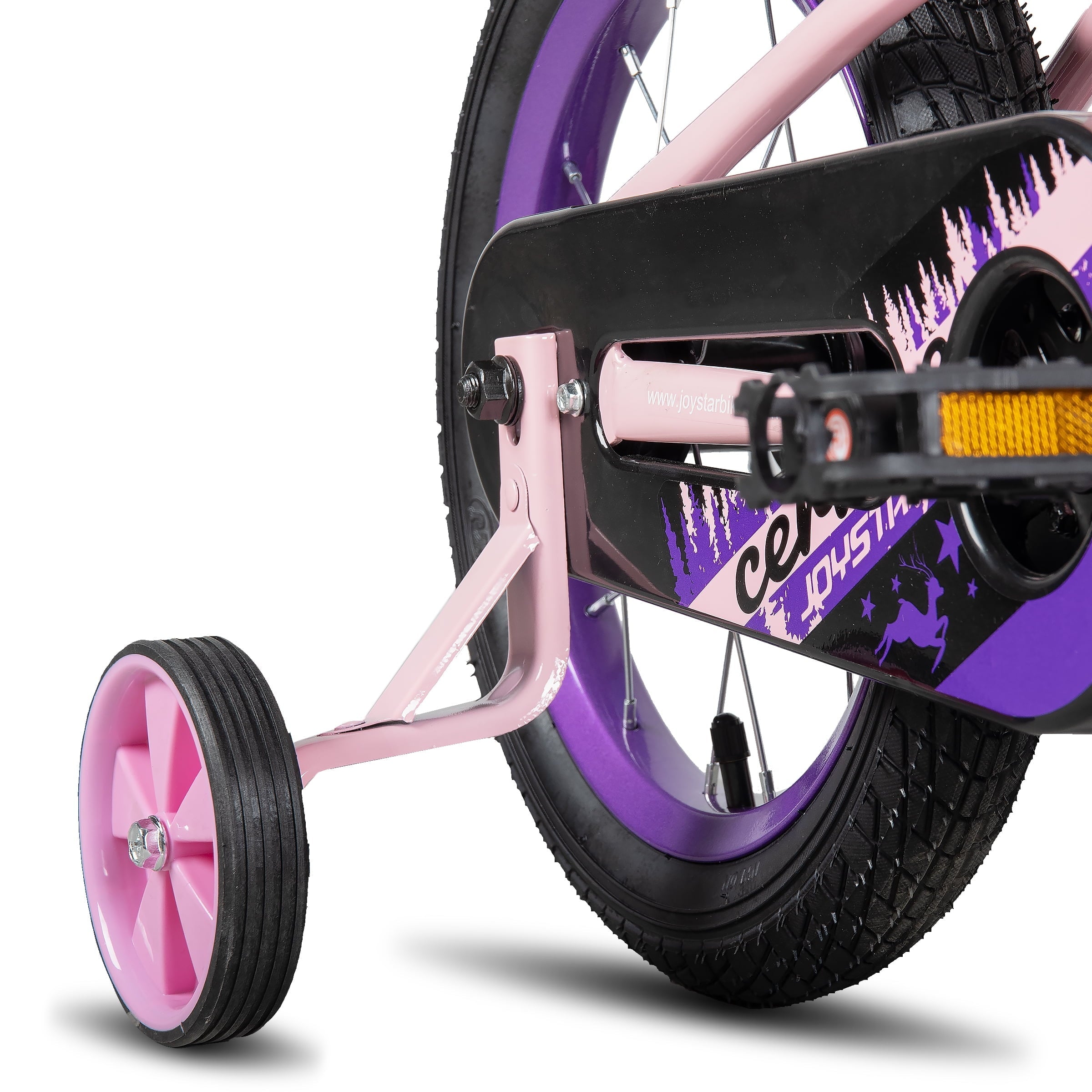 JOYSTAR Cervine 14 inch Kids Bike for Boys and Girls, Children Bicycle in Pink