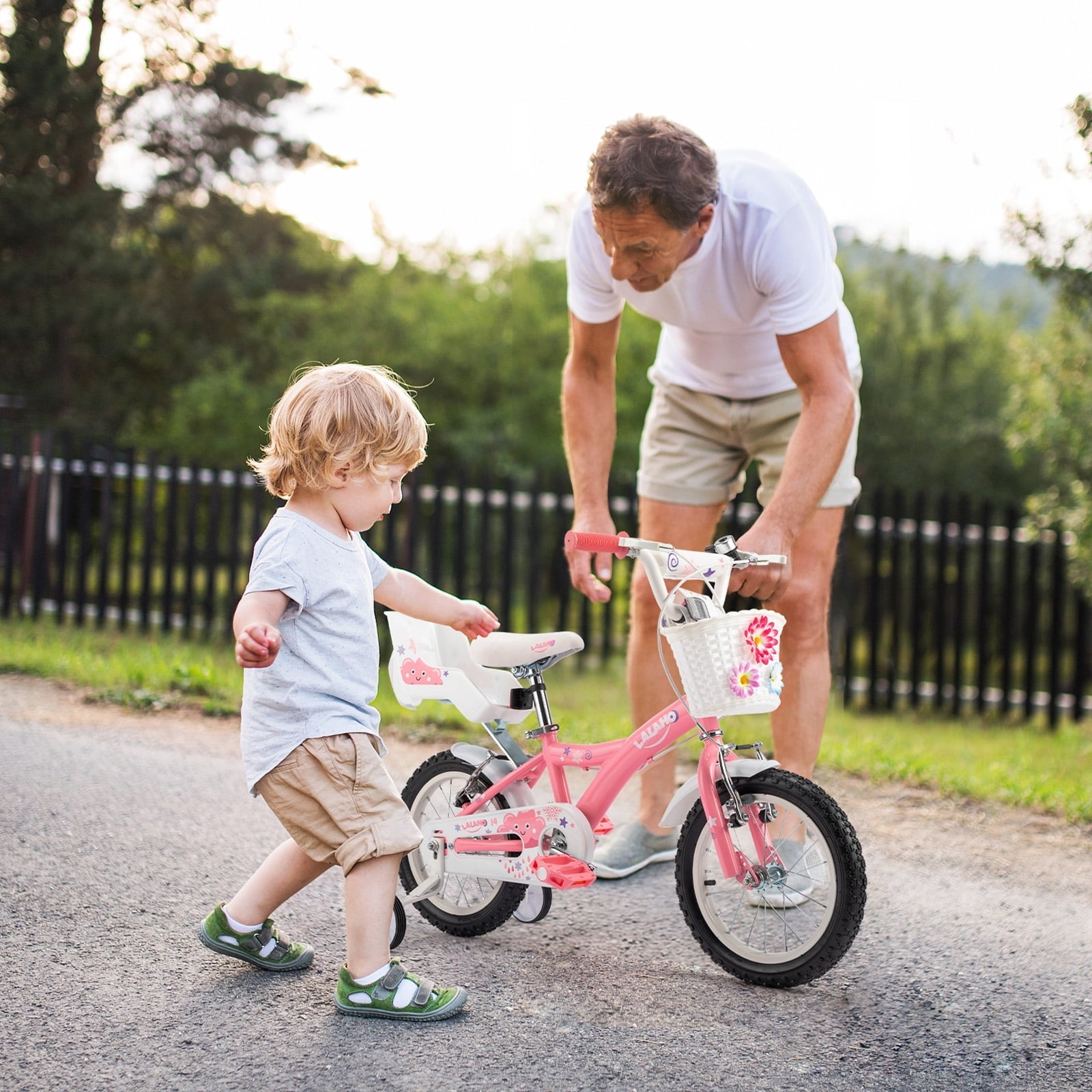 Ktaxon Kids Bike for Ages 2-5 Years Old, 12 Inches Kid's Bikes with Training Wheels, Children Bicycle for Boys Girls, Easy to Assemble, Learning to Ride, Blue