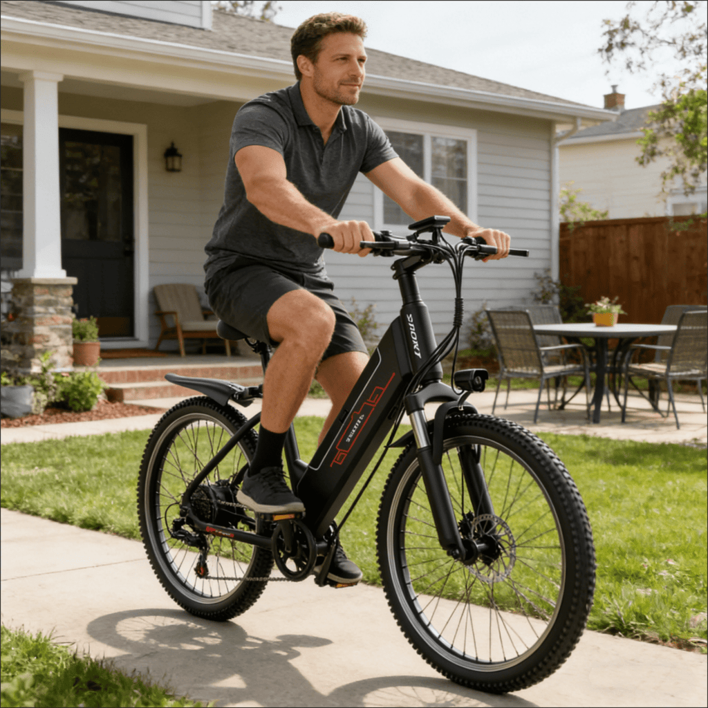 F26-1500W Off-Road Electric Bike, 26 Tire 55 Miles Electric Bike ,48V 10.5 Internal Battery (Removable), Top Speed 30MPH, Electric Mountain Bike Beach Bike, Professional 7 Speed UL2849