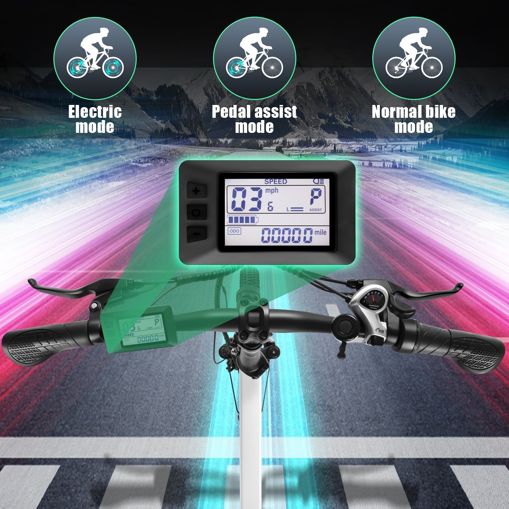 Vivi Electric Bike for Adults 20 x 2.4 Folding Electric Bike 48V 500W Electric Bike Commuter Bike 19.8MPH Suspension Fork Electric Bike with Cruise Control, UL2849 Certified