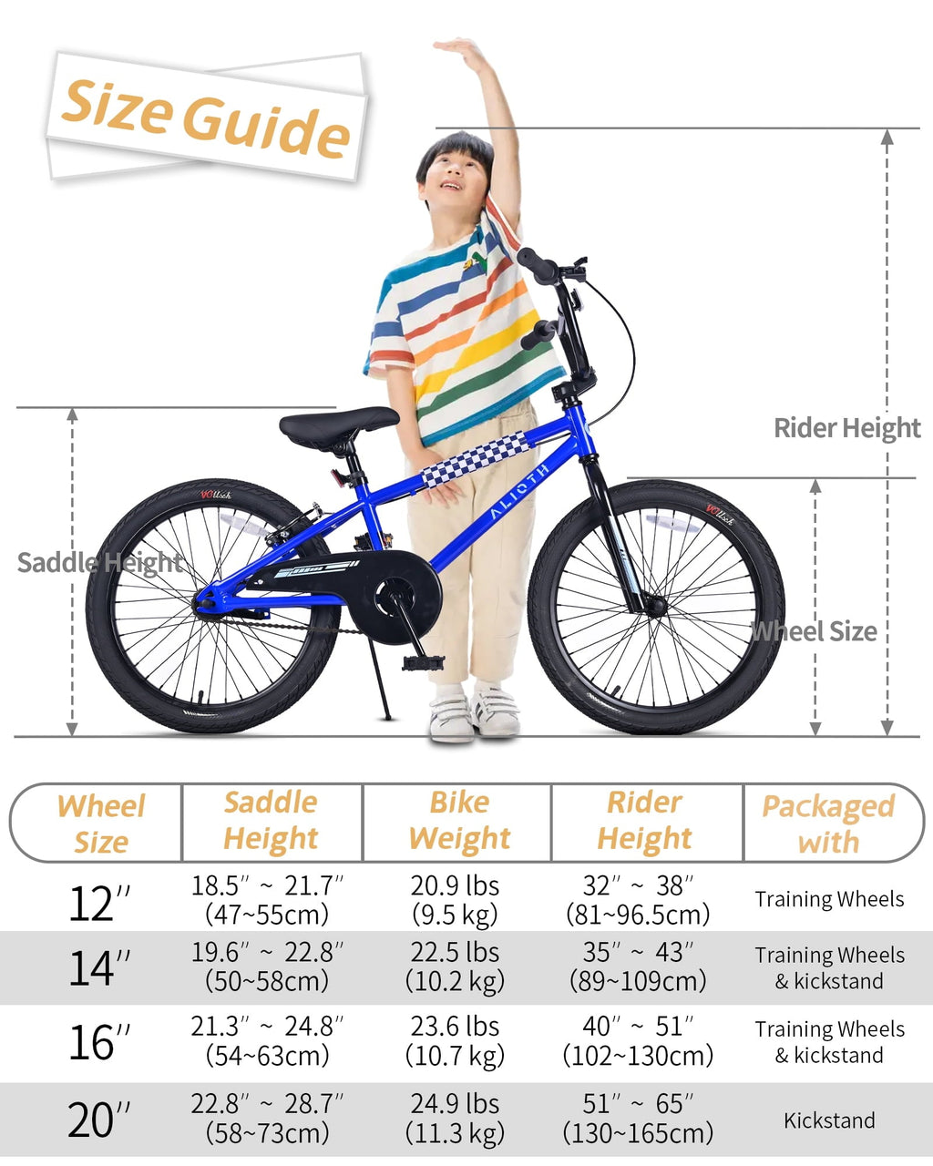 Vollsch BMX Style Kids Bike for 2-8 Years Old Boys Girls 16 Inches Toddlers Bicycle with Coaster Brake Training Wheels, Black