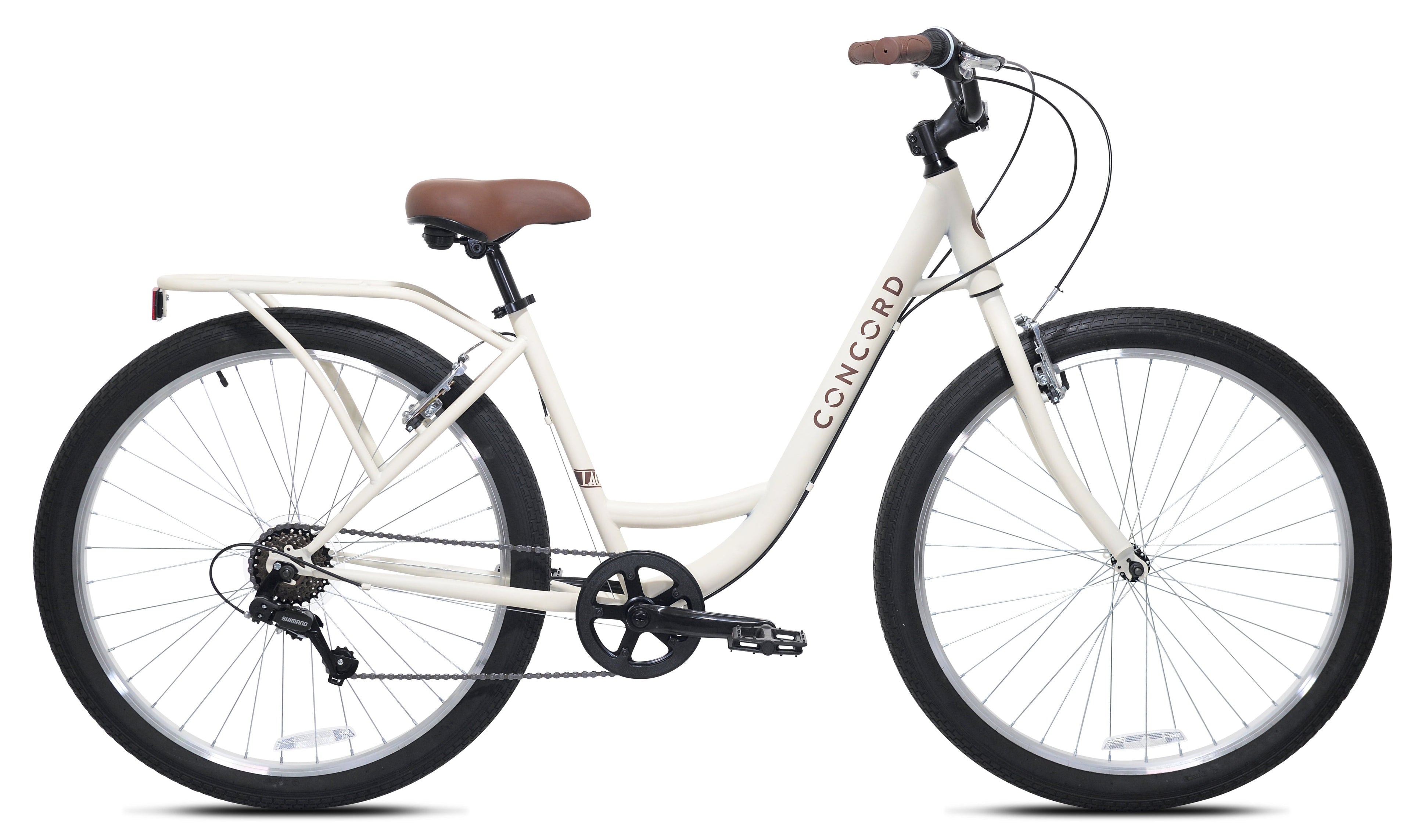 Concord 27.5 Laguna Comfort Bicycle, 27.5 Wheels, Fits Adult Riders 5'4-6'2, Unisex, Cream