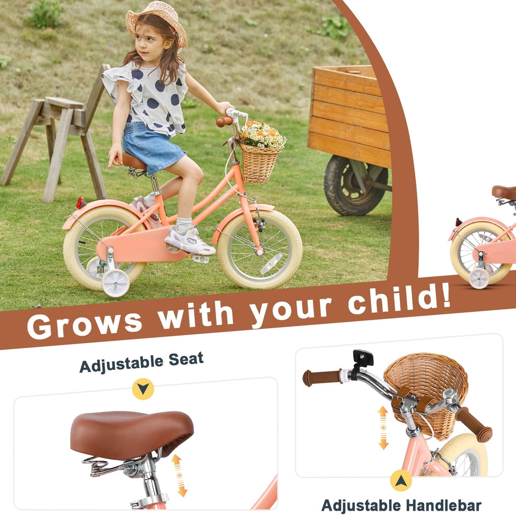 Glerc Little Molly 20 inch Kids Girls Bike for 7-13 Years Old Child,gifts,Blue