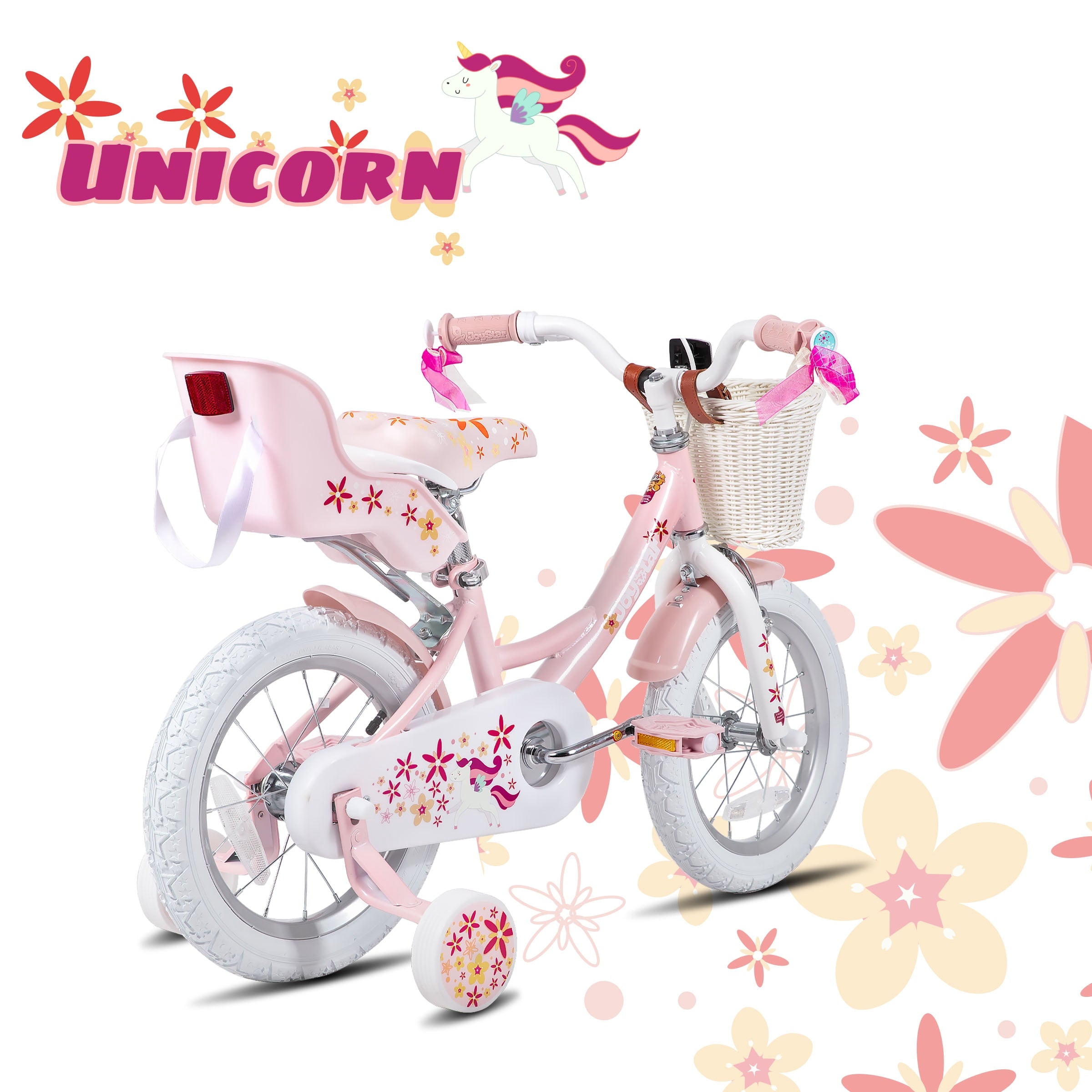 Joystar Unicorn 12inch Girls' Bike, Purple