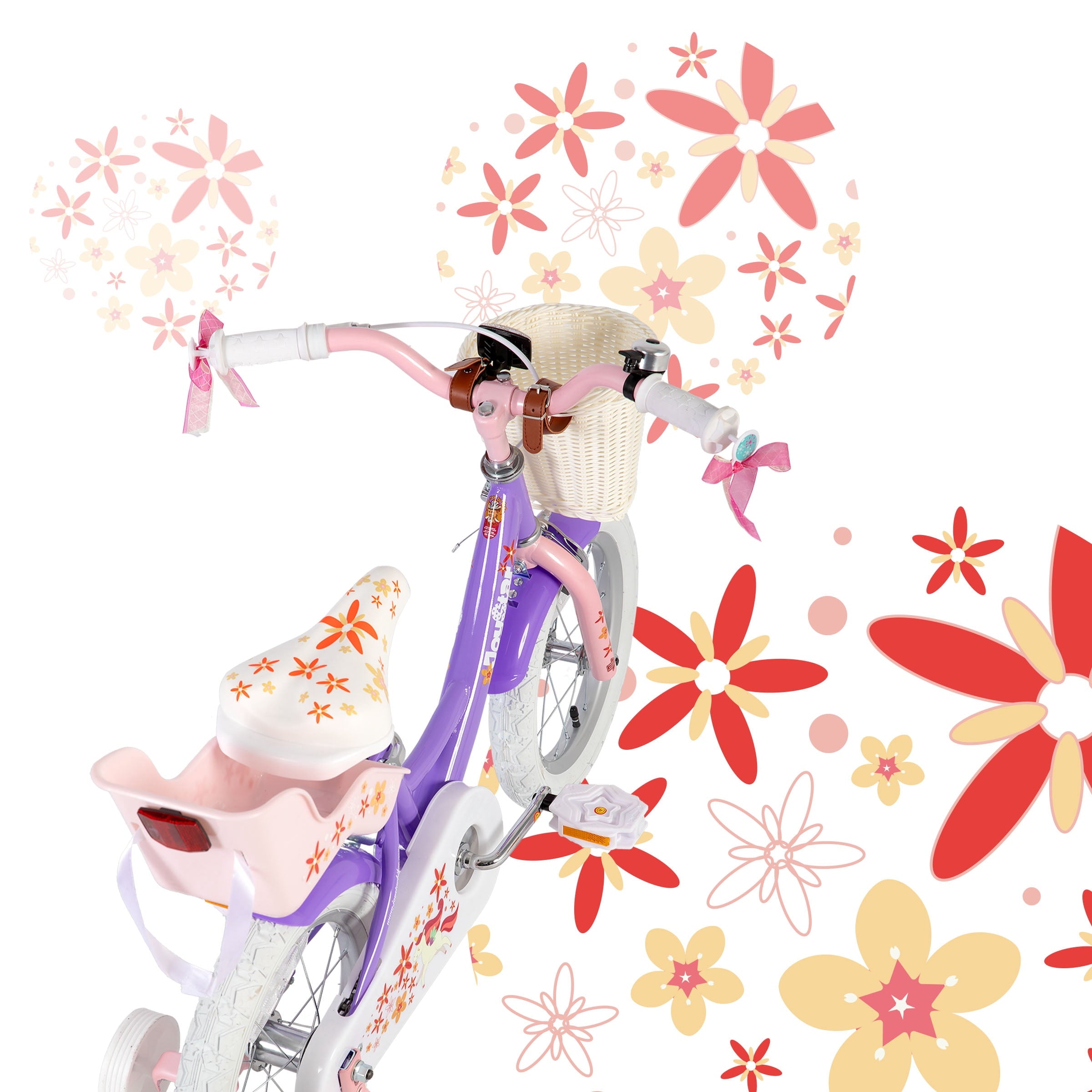 Joystar Unicorn 14inch Girls' Bike, Mint Pink