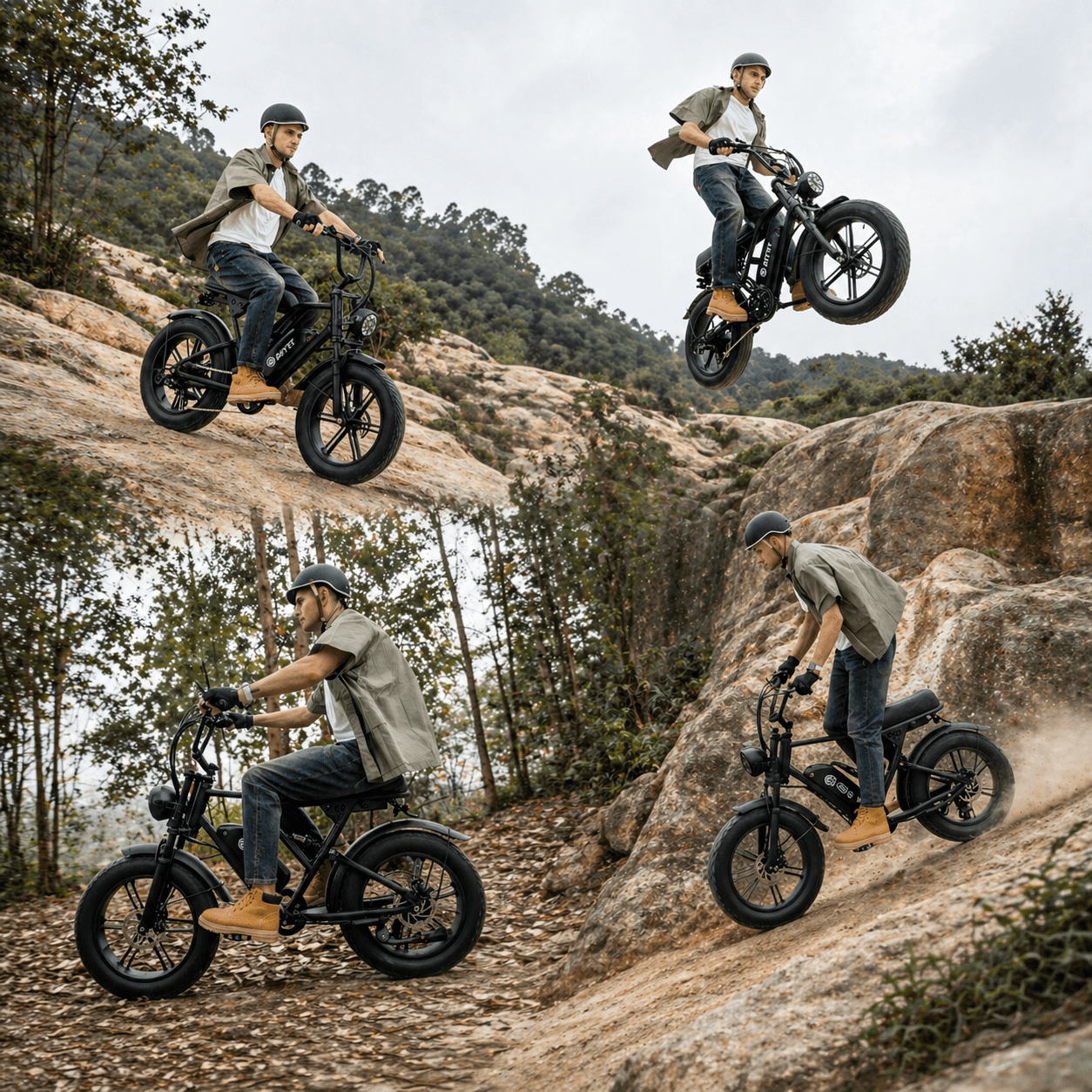 AMYET G60 Electric Bike for Adults, 1000W Peak 1500W, 48V 20Ah, 20x4 Fat Tire E Mountain Bike, UL2849