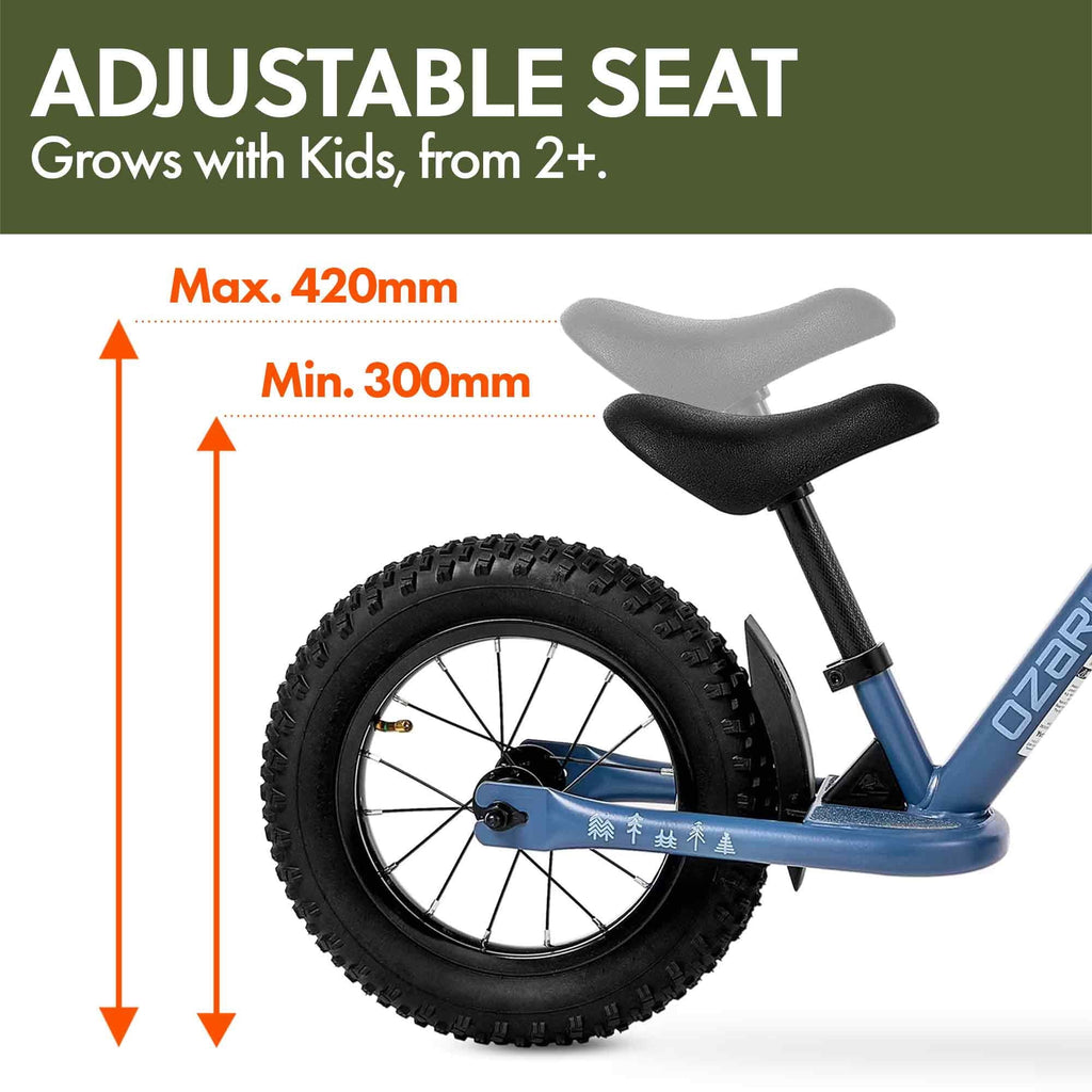Ozark Trail 12 M.1 Timber Kids' Balance Bike, Blue, Unisex