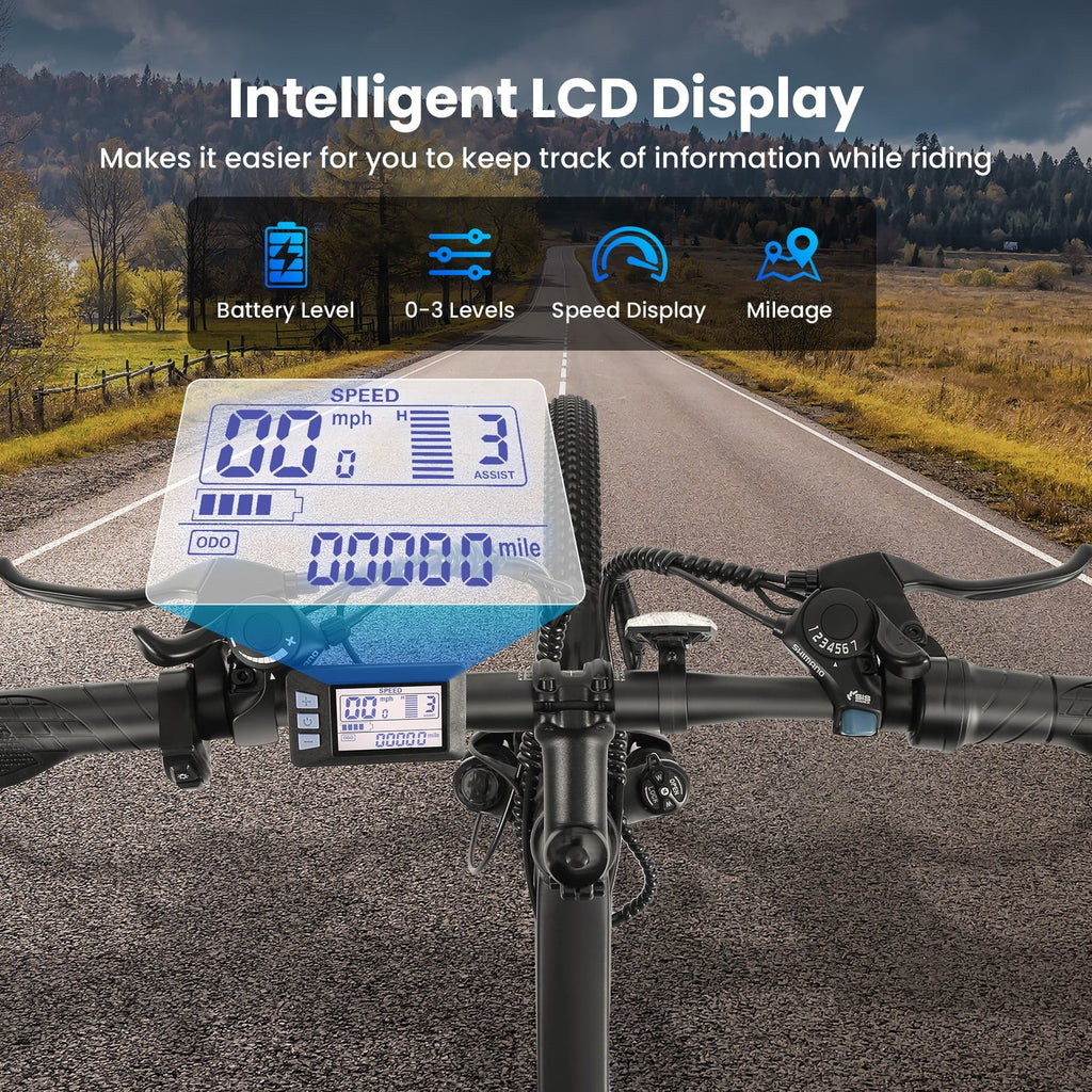 Gocio Electric Bike for Adults, 27.5 E-Mountain Bike, Lockable Suspension Fork, 750W Peak Power Motor, 48V/10.4AH, 19.8 MPH, 21 Speed, UL 2849
