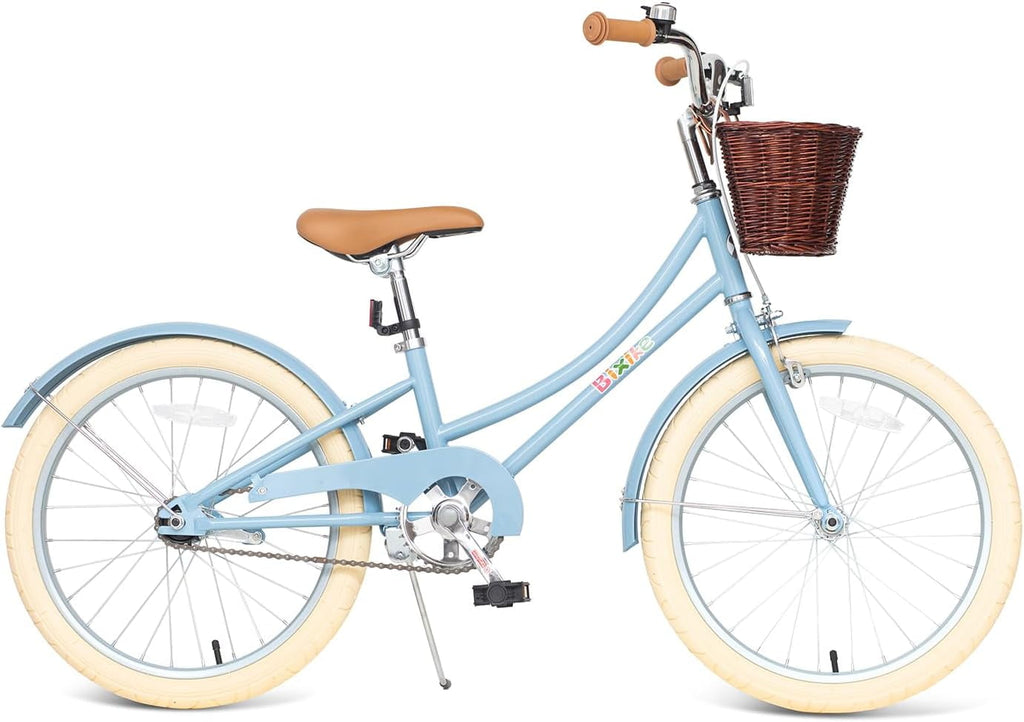 ACEGER 16 Inch Girls Bike with Basket, Purple, Training Wheels, Ages 4-8