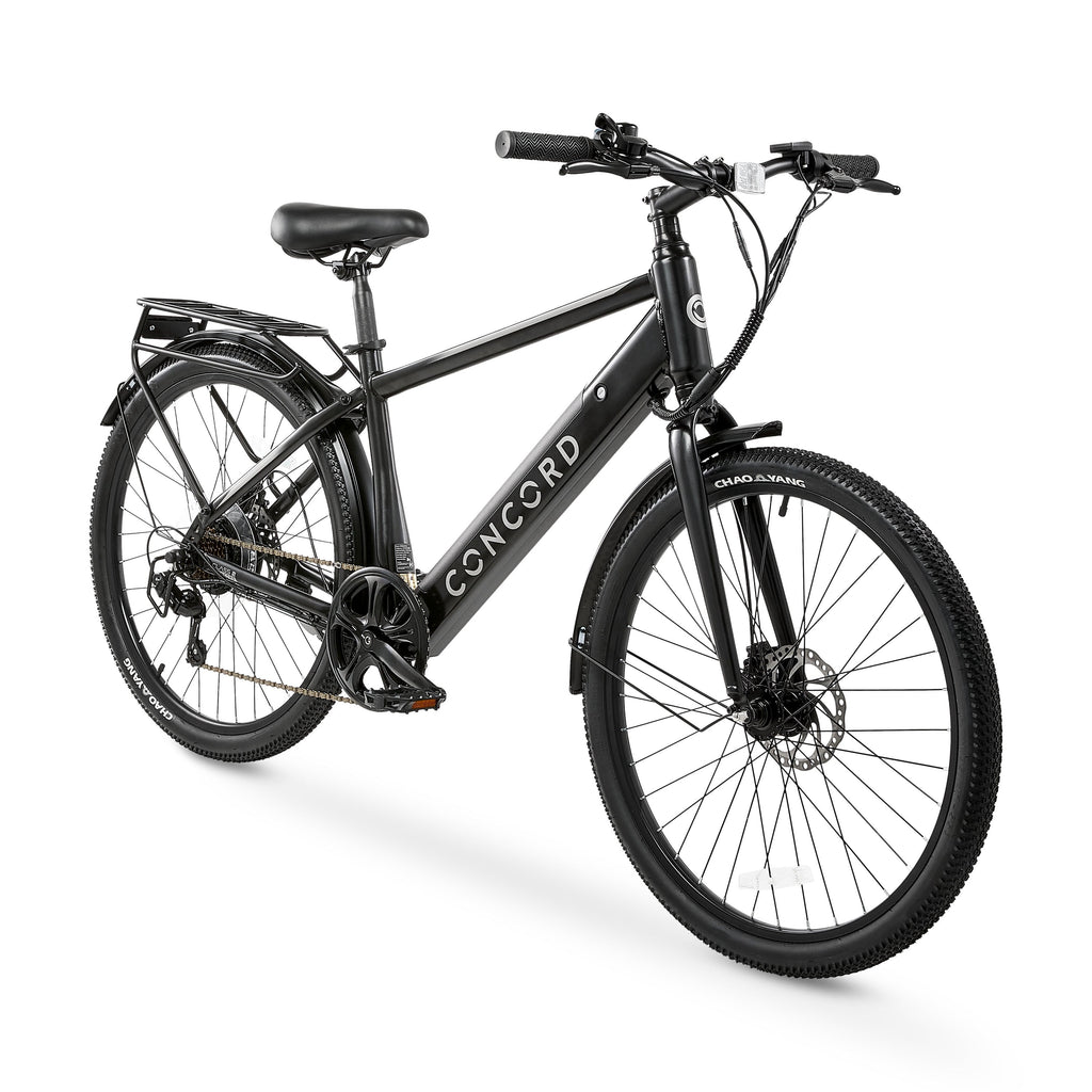Concord Commutr 26'' Electric Bike, 350W Motor, Class 2, Black, Fits Riders 5'2-5'10