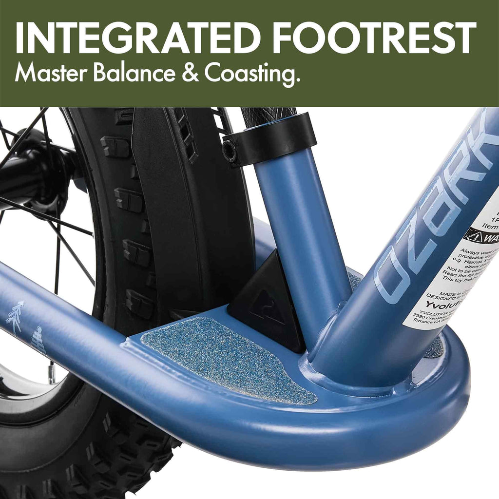 Ozark Trail 12 M.1 Timber Kids' Balance Bike, Blue, Unisex
